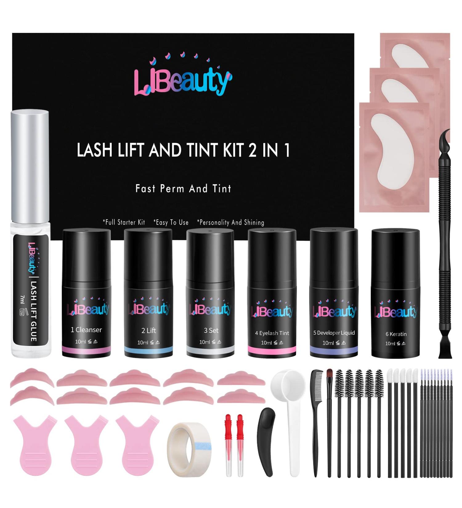 Libeauty Eyelash Lift and Color Kit: Brow Lamination, Perm, & Voluminous Coloring Set - DIY & Salon Supplies - Buy Online on GoSupps.com