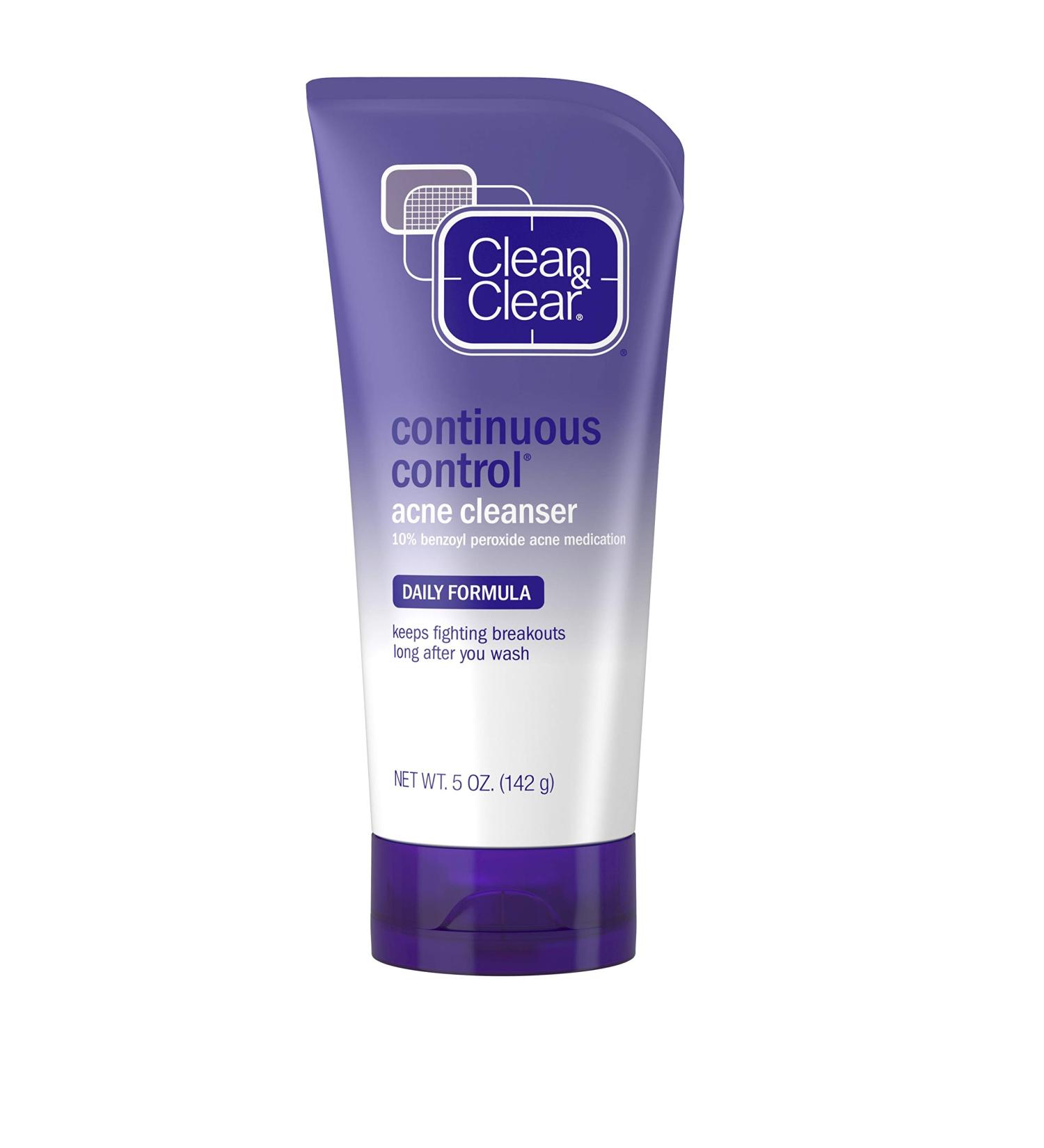 Clean & Clear Continuous Control Acne Cleanser - Daily Formula 5 oz for Effective Acne Treatment - Buy Online on GoSupps.com