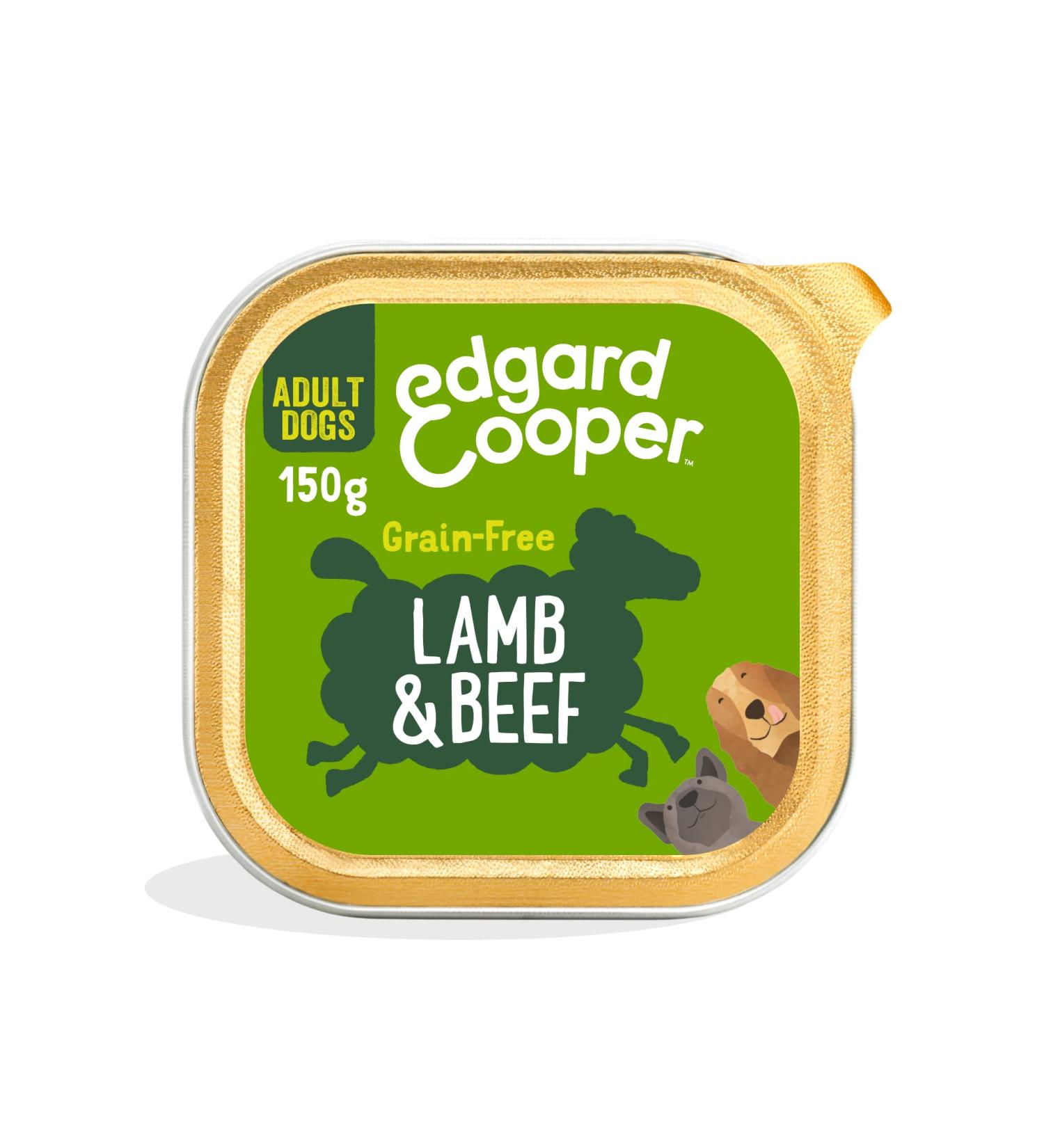 Edgard & Cooper Lamb & Beef Wet Food with Carrot & Apple for Adult Dogs - Buy Online on GoSupps.com