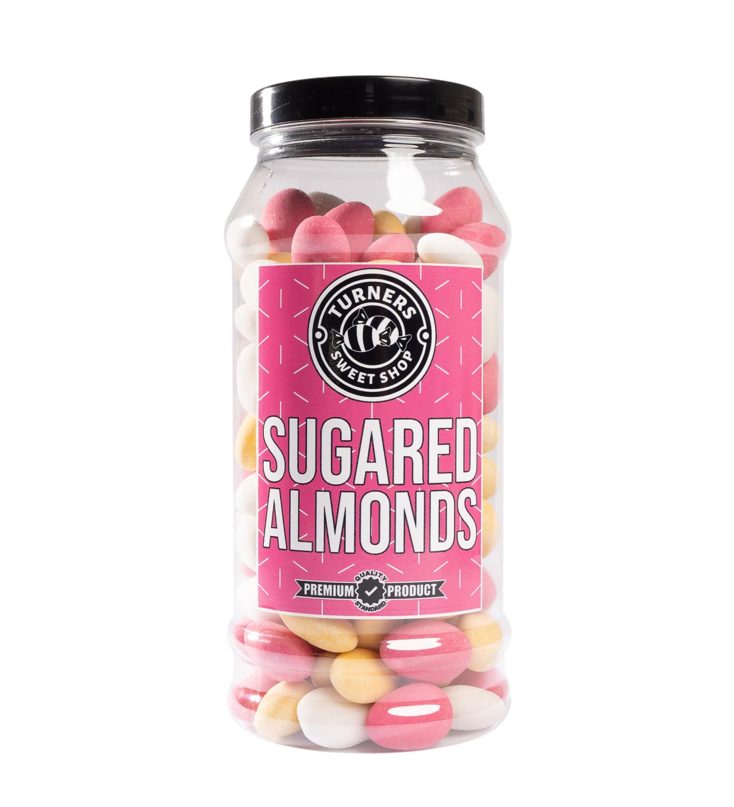 Sugared Almonds - 700g by Turners Sweet Shop Traditional Retro Gift Jar Classic Original Pick & Mix Sweets Quality Confectionary Fantastic Gifts for Him Her or Them