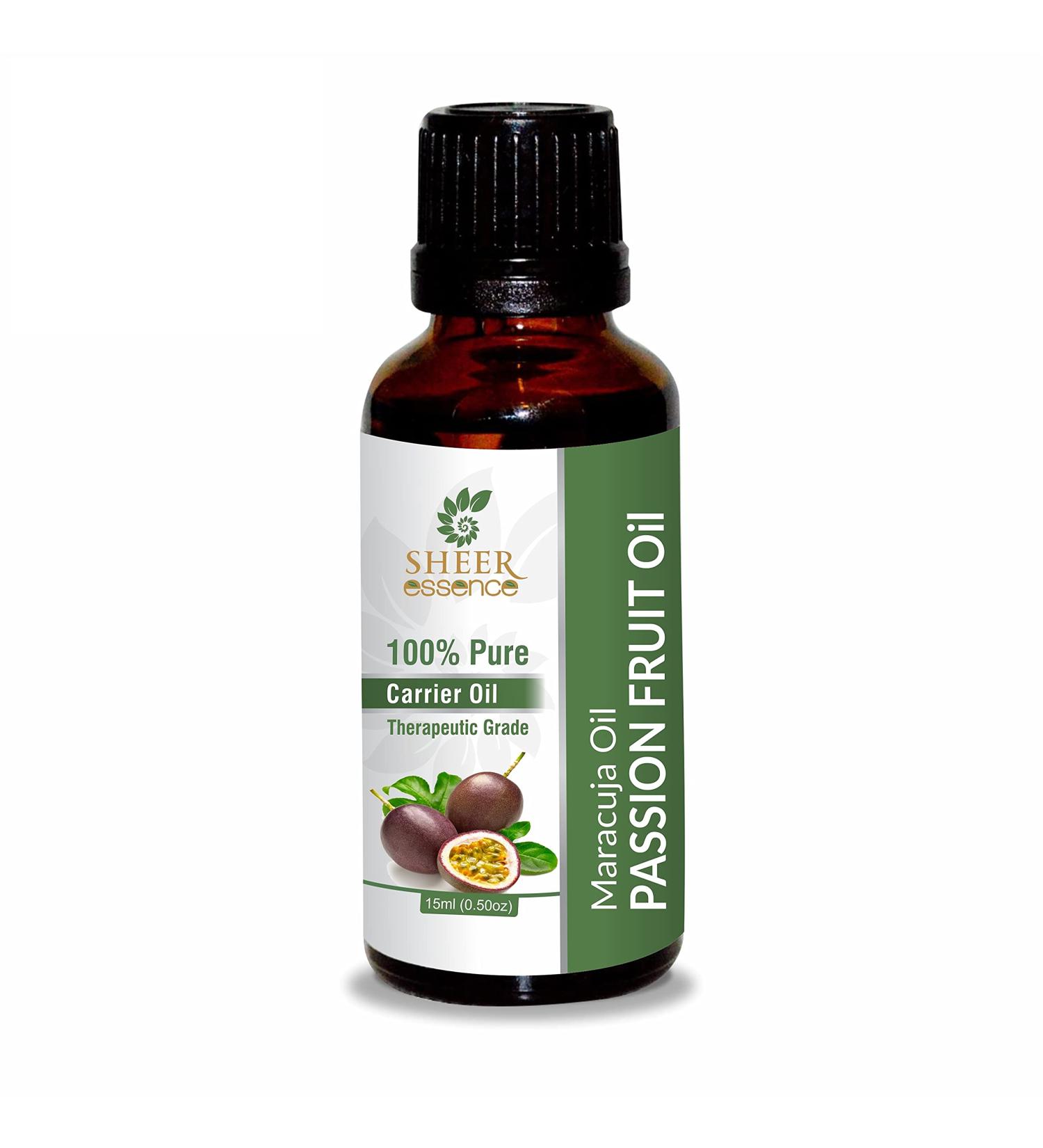 Passion Fruit Seed (Maracuja) Oil - (Passiflora Edulis) - Carrier Oil 100% Pure Natural Undiluted Uncut Therapeutic Grade Oil 0.33 Fl.Oz 9.8 ml (1 Pack)