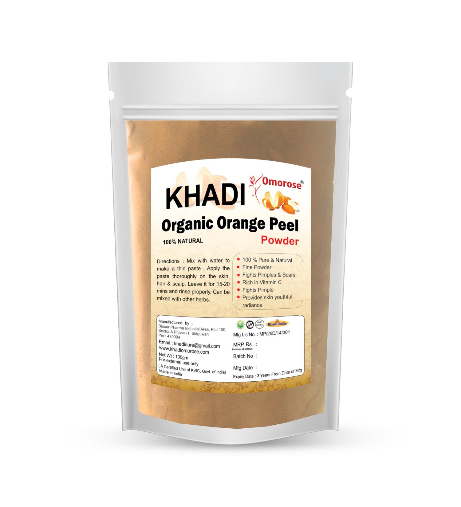 Khadi Orange Peel Powder 100 Gms - Buy Online on GoSupps.com