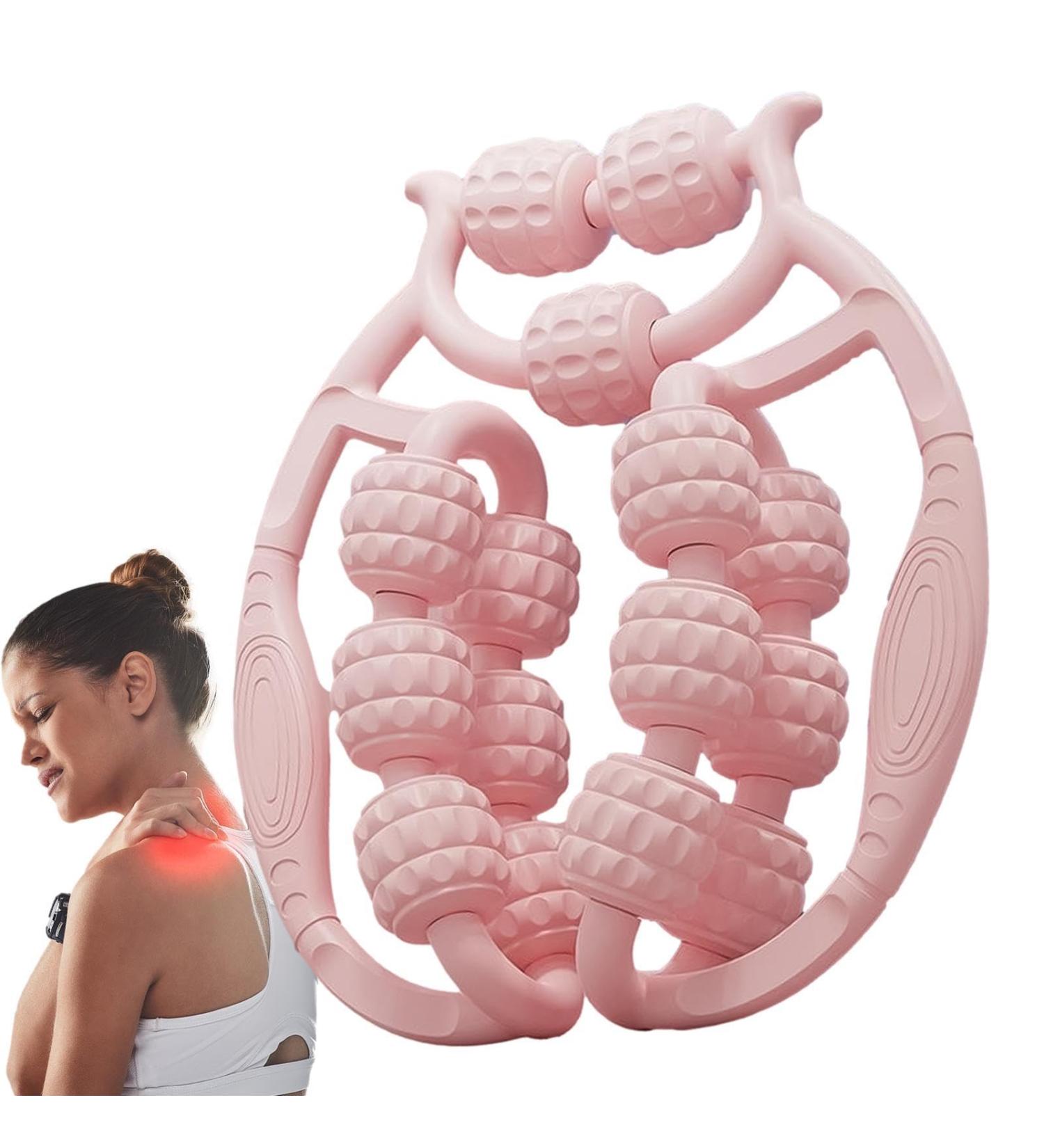 Massage Roller for Legs - 15 Roller Calf Massager for Muscle Relief | Forearm Elbow Hand & Arm Massager | Monet Powder for Beautiful Legs - Buy Online on GoSupps.com