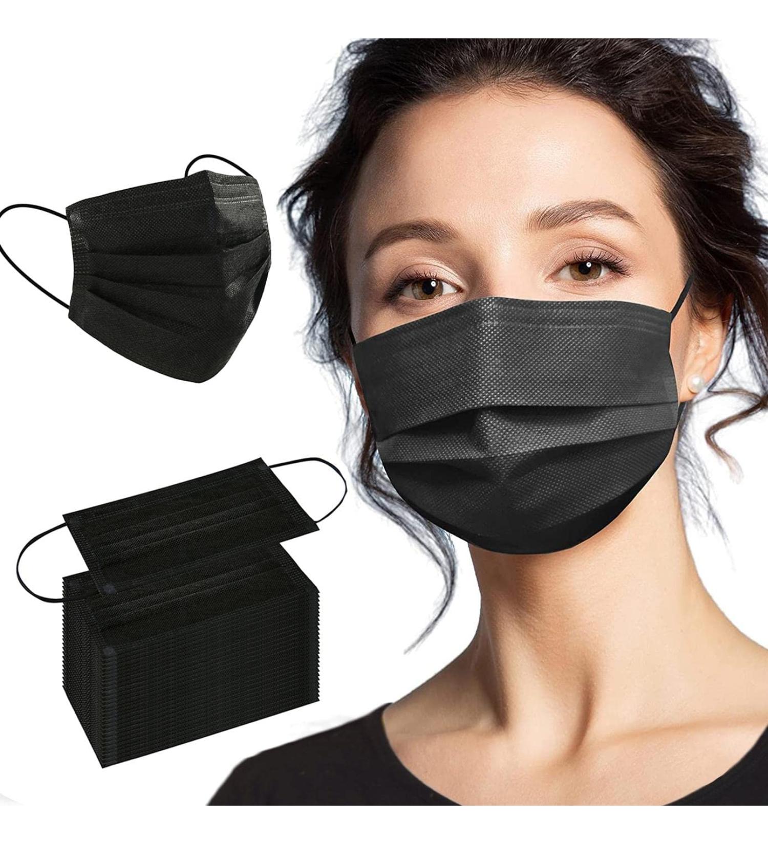 Black Medical Procedure Mask ASTM-F2100-20 Level 3