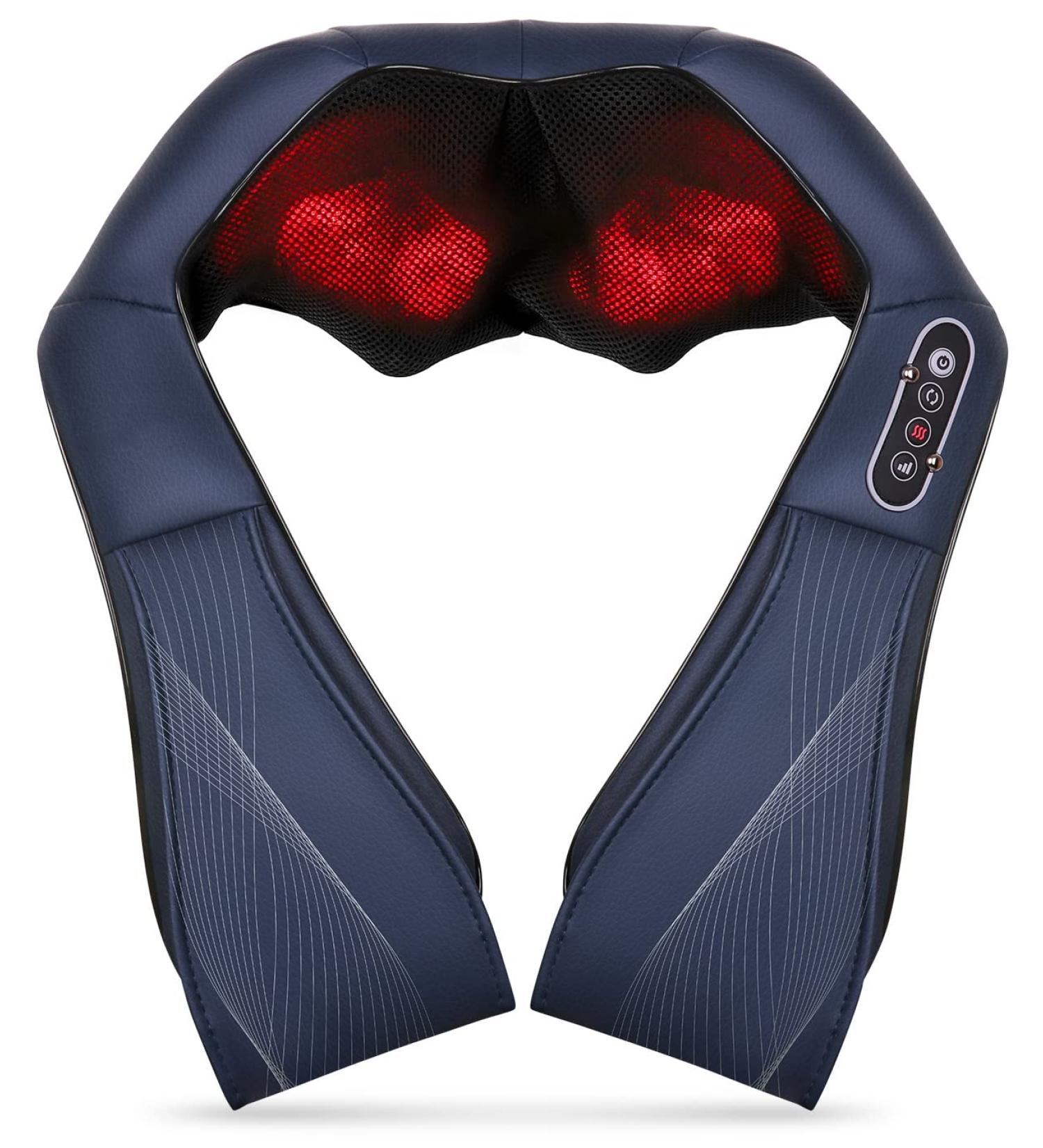 Shiatsu Massager for Back Shoulder & Neck with Warmth - 3D Deep Tissue Kneading for Whole Body Legs & Feet | Perfect Gifts for Mom & Dad - Buy Online on GoSupps.com