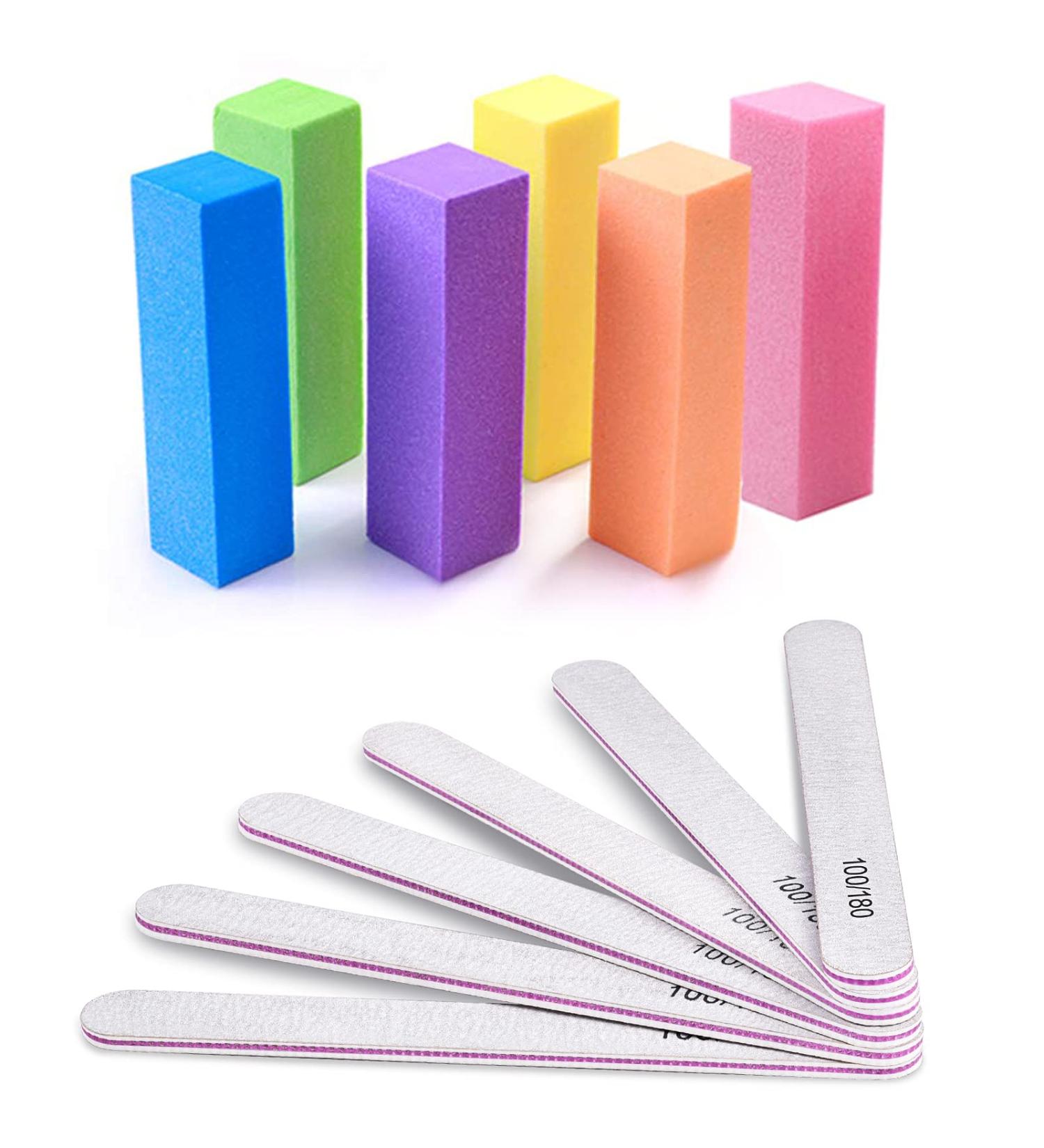 TsMADDTs Nail Files & Buffer Kit - 12 Professional Manicure Tools, 100180 Grit, White - Buy Online on GoSupps.com