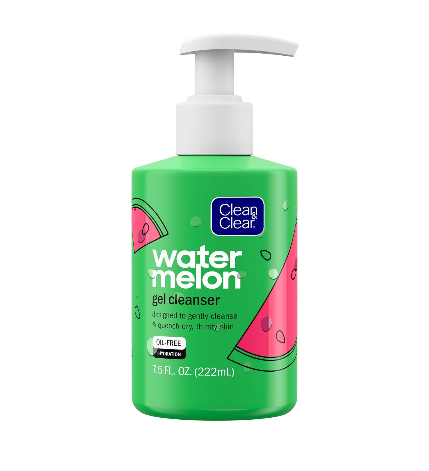 Clean & Clear Hydrating Juicy Gel Facial Cleanser - Oil-Free Daily Face Wash with Watermelon - 12 Pack for Clear Refreshed Skin - Buy Online on GoSupps.com