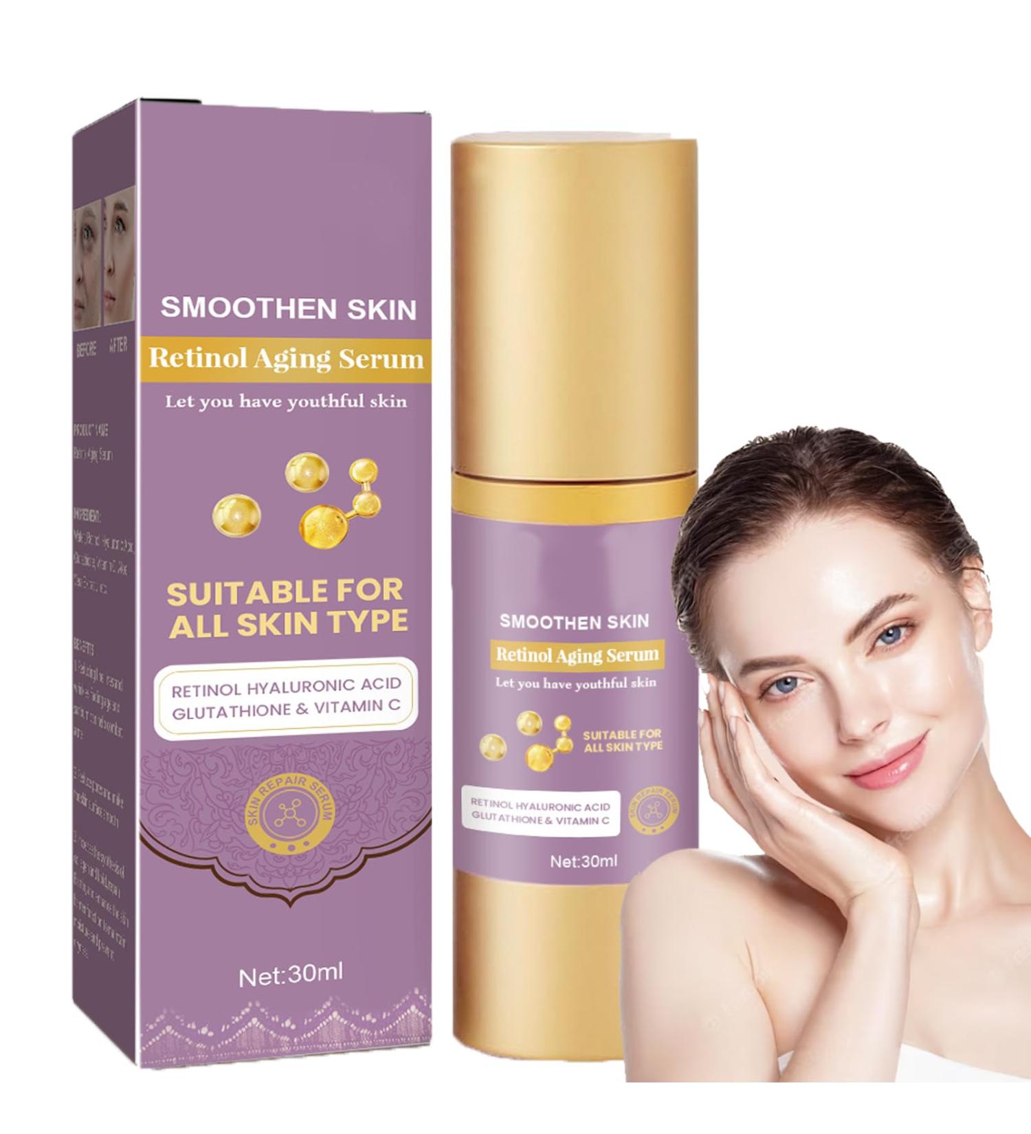 Instant Face Lift Serum Retinol Anti Wrinkles Face Serum Hyaluronic Acid Face Serum for Loose Contour & Fine Lines Nourishing Serum Advanced Night Serum High Tightening for Aging Skin - Buy Online on GoSupps.com