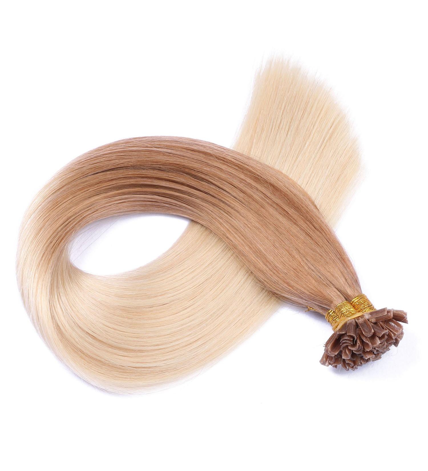 Buy #12/60 Ombre Keratin Bonding Hair Extensions - 60cm 100 Strands 100% Remy Real Hair | High Quality U-Tip by Novon - Buy Online on GoSupps.com