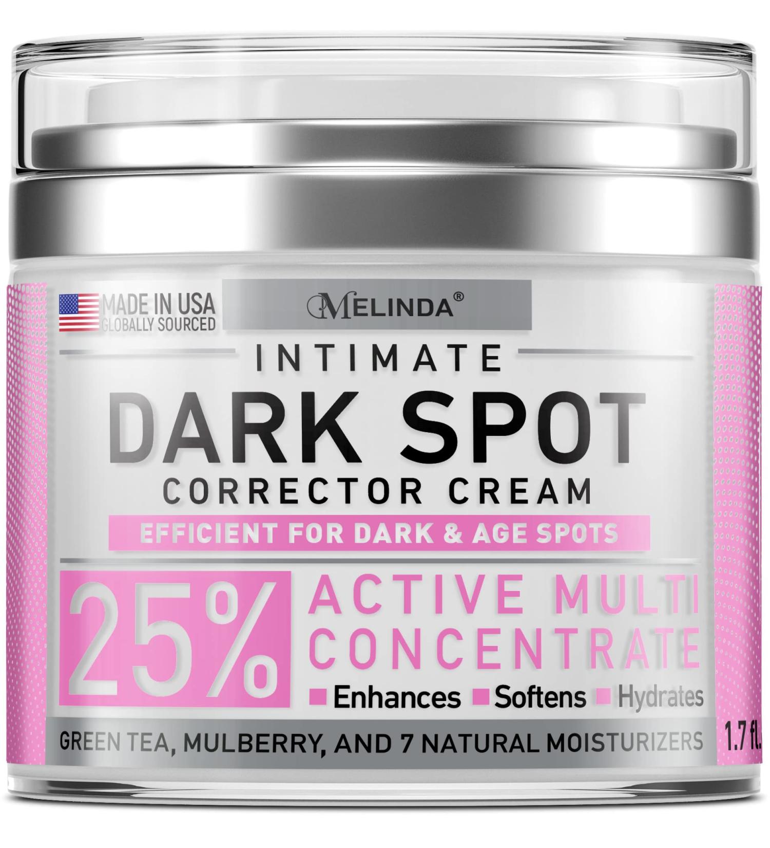 Melinda Dark Spot Corrector Cream for Sensitive Areas - 1.7 Oz - USA Made Arbutin Cream with Hyaluronic Acid & Aloe Vera - Underarm & Private Skin Lightening - Buy Online on GoSupps.com