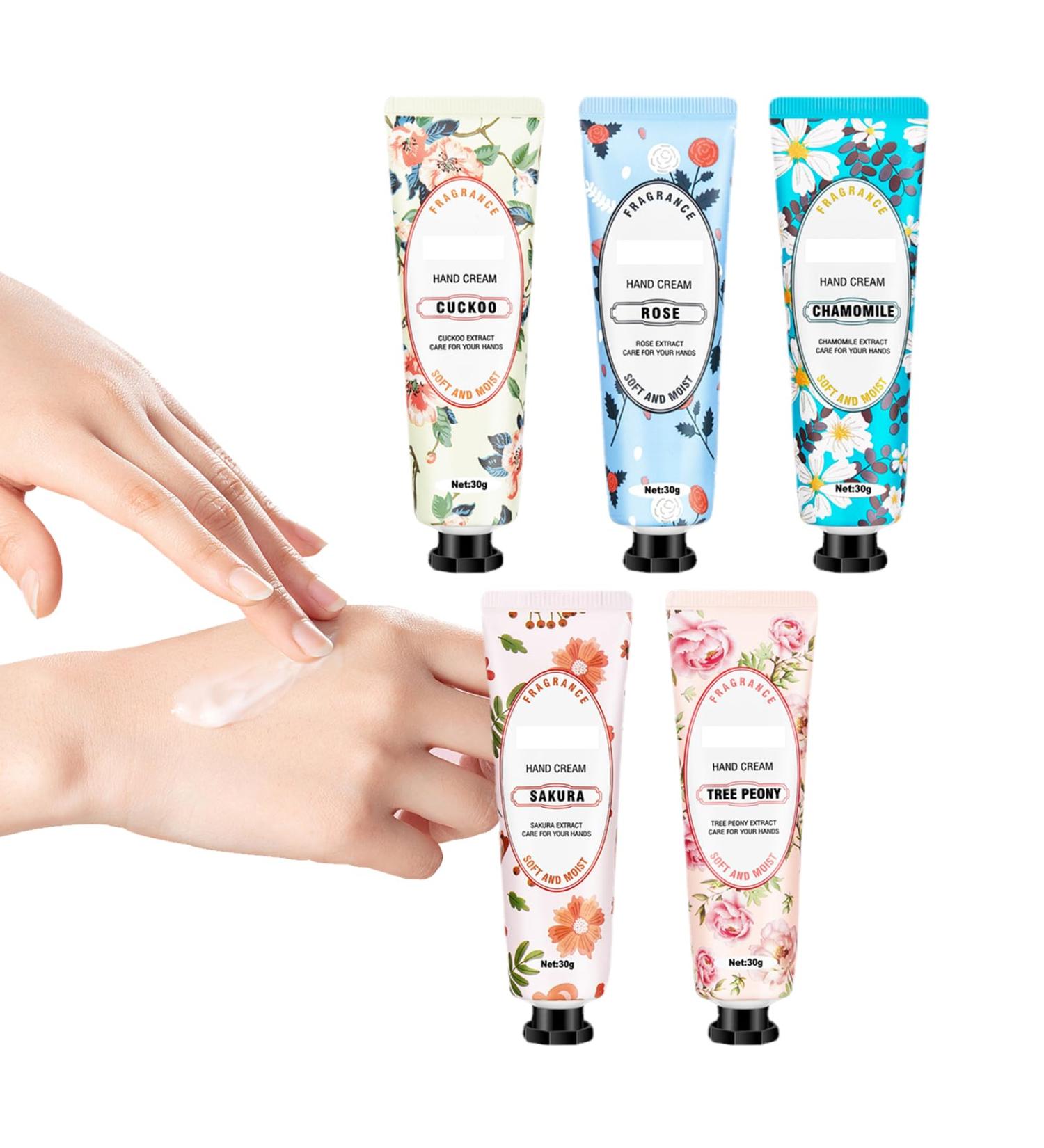  tongfeng Hand Cream Set | Aromatic Flower Cream to Improve Mood and Dry Hands Beauty Products for Home Business Trips Schools Work  - Buy Online on GoSupps.com