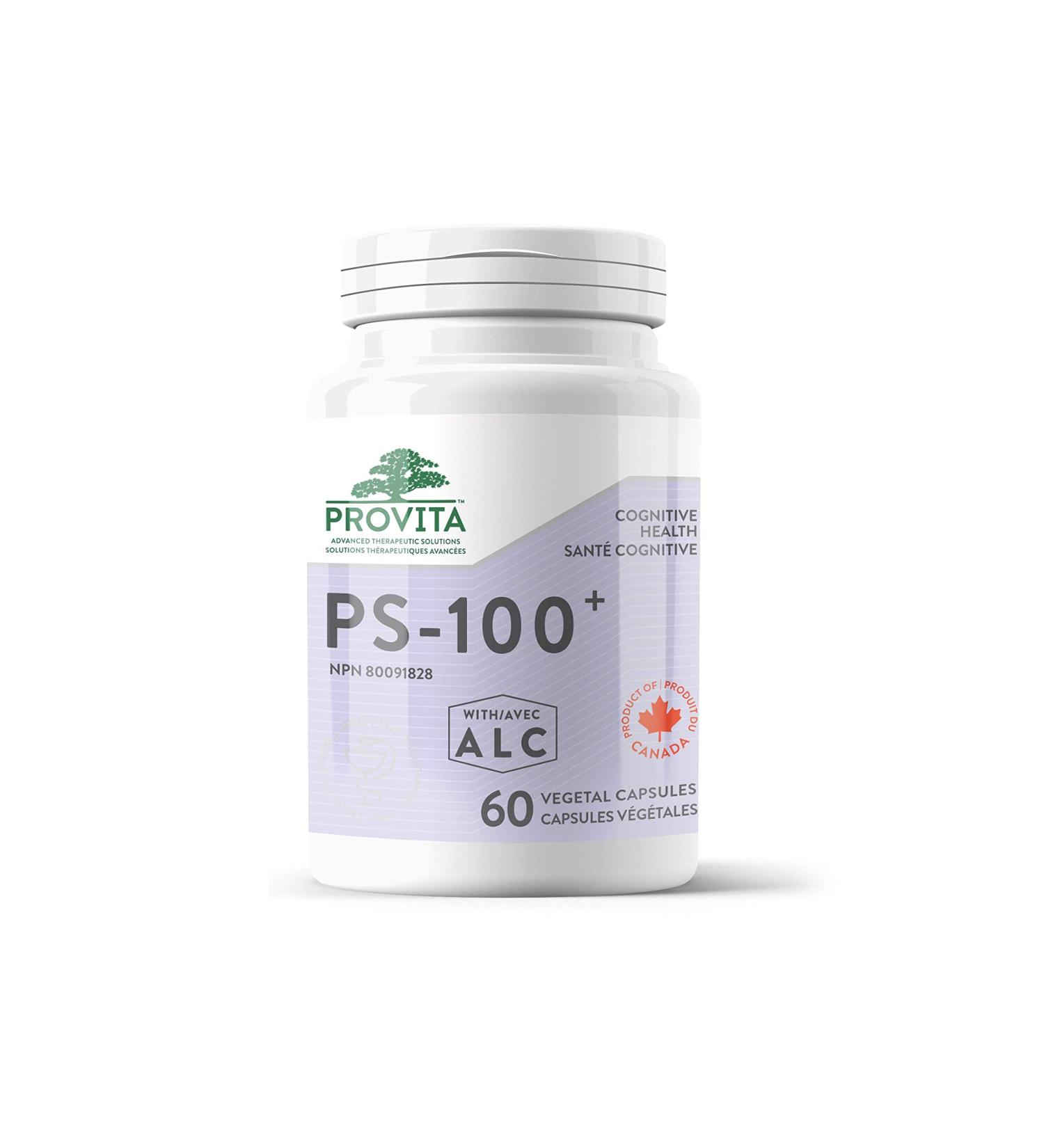 PS-100+ ALC by Provita Nutrition (Canadian Made) 60 vcaps non-GMO - 200mg