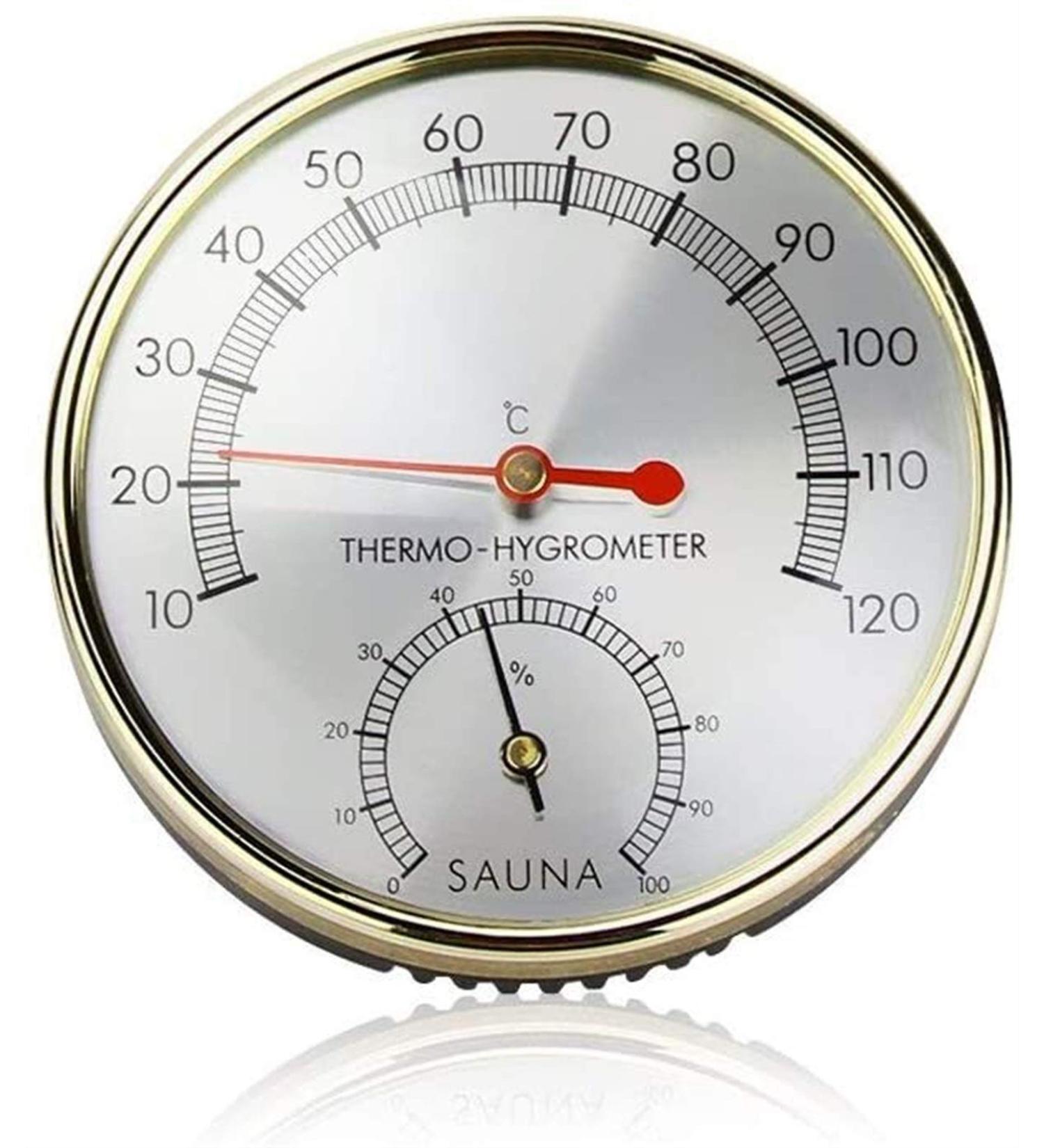 Liliky Hygrothermograph Thermometer 2-in-1 Indoor Moisture & Temperature Meter for Sauna & Home Use - Ideal Sauna Accessories - Buy Online on GoSupps.com