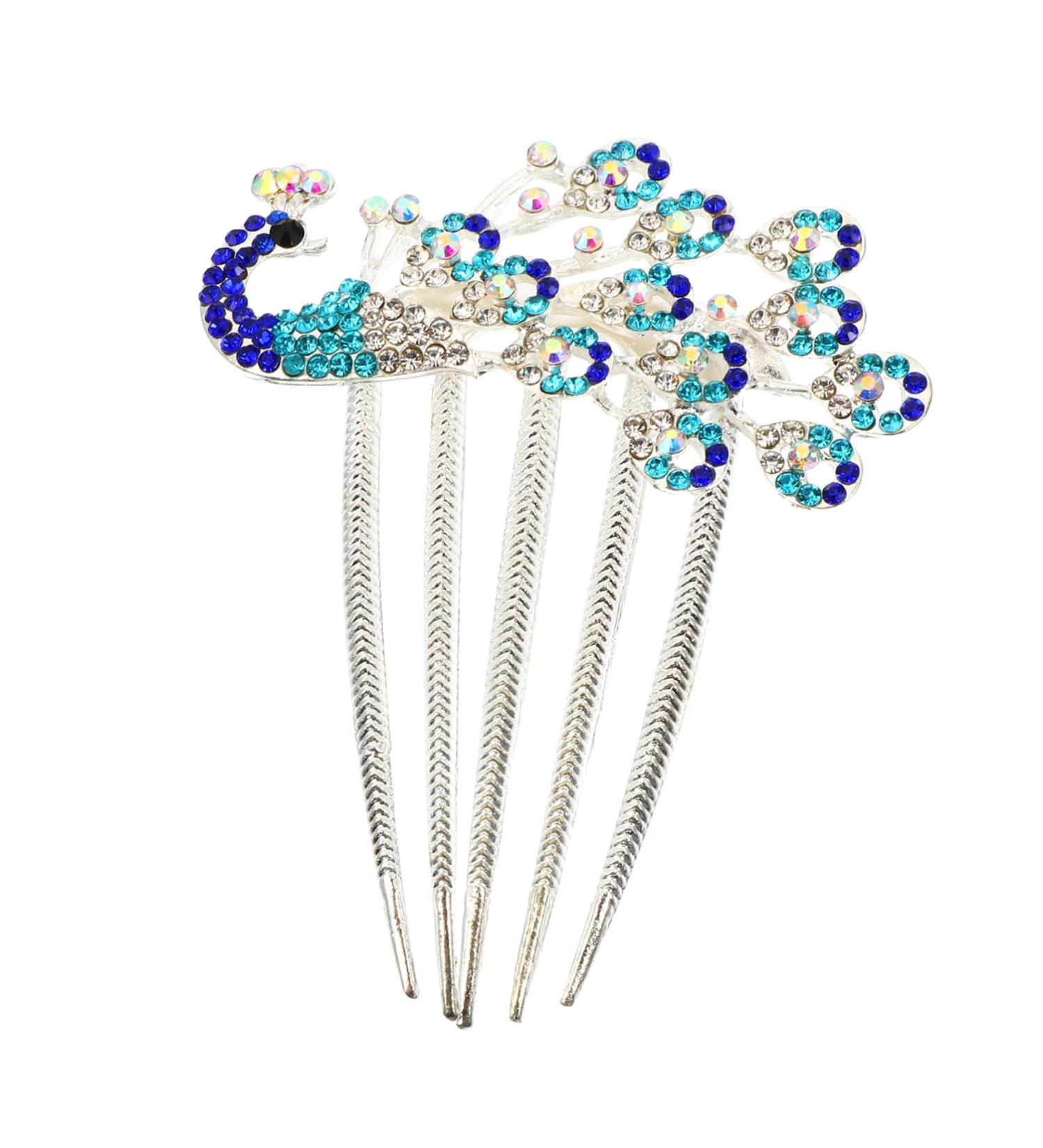 Amosfun Diamond Phoenix Hair Comb Wedding Hair Clip Combs for Women Wedding Hair Accessories for Women Flower Girl Barrette Rhinestone Barrette Comb Crystal Hair Clips Hair Side Comb Lace - Buy Online on GoSupps.com