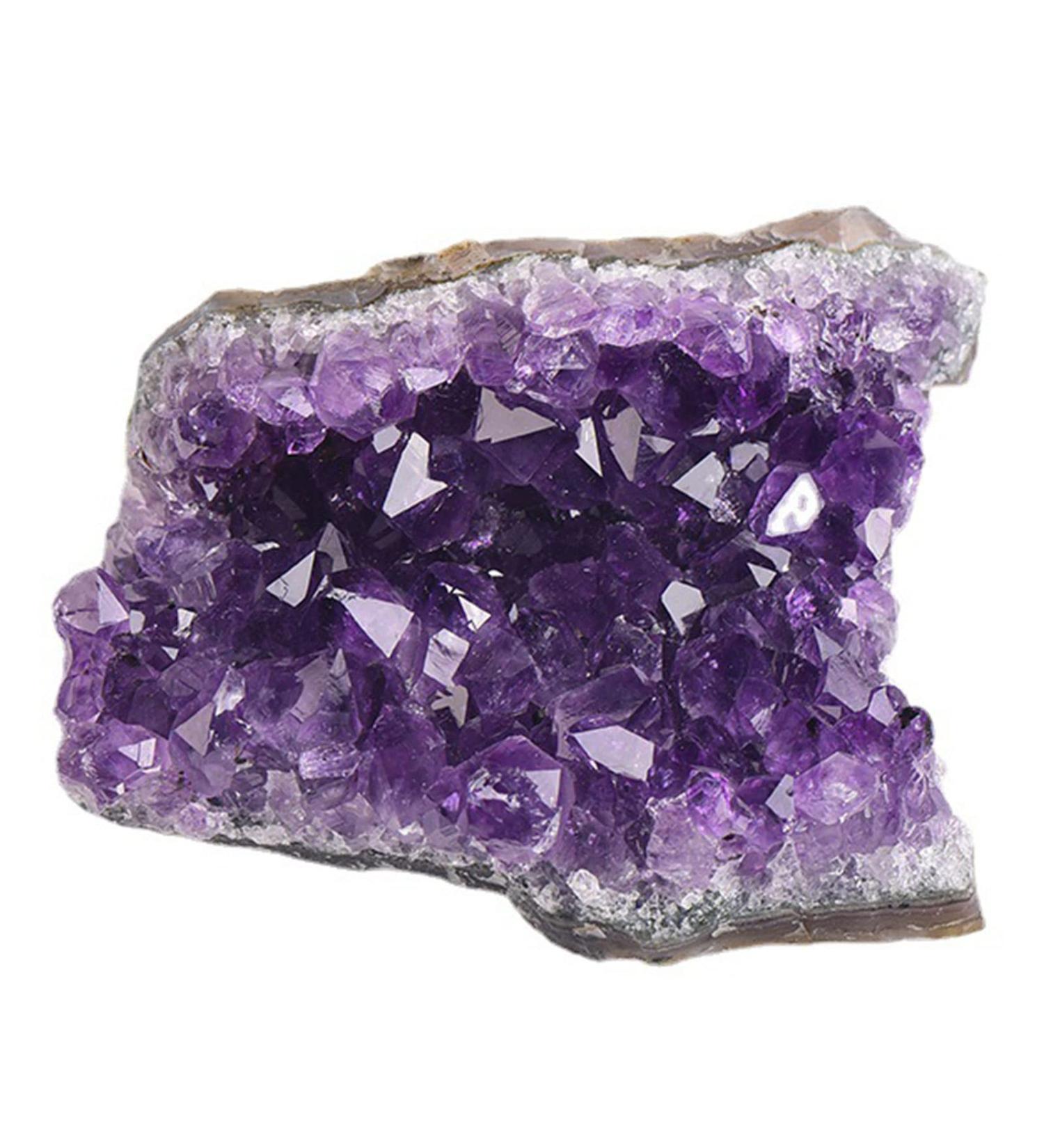 Natural Crystal Rough Amethyst Crystal Cluster Natural Raw Rock Crystals Quartz Cluster Geode Druzy Specimen Gemstone Sculpture Home Decoration 200g Natural Luster (Size : 80g) - Buy Online on GoSupps.com
