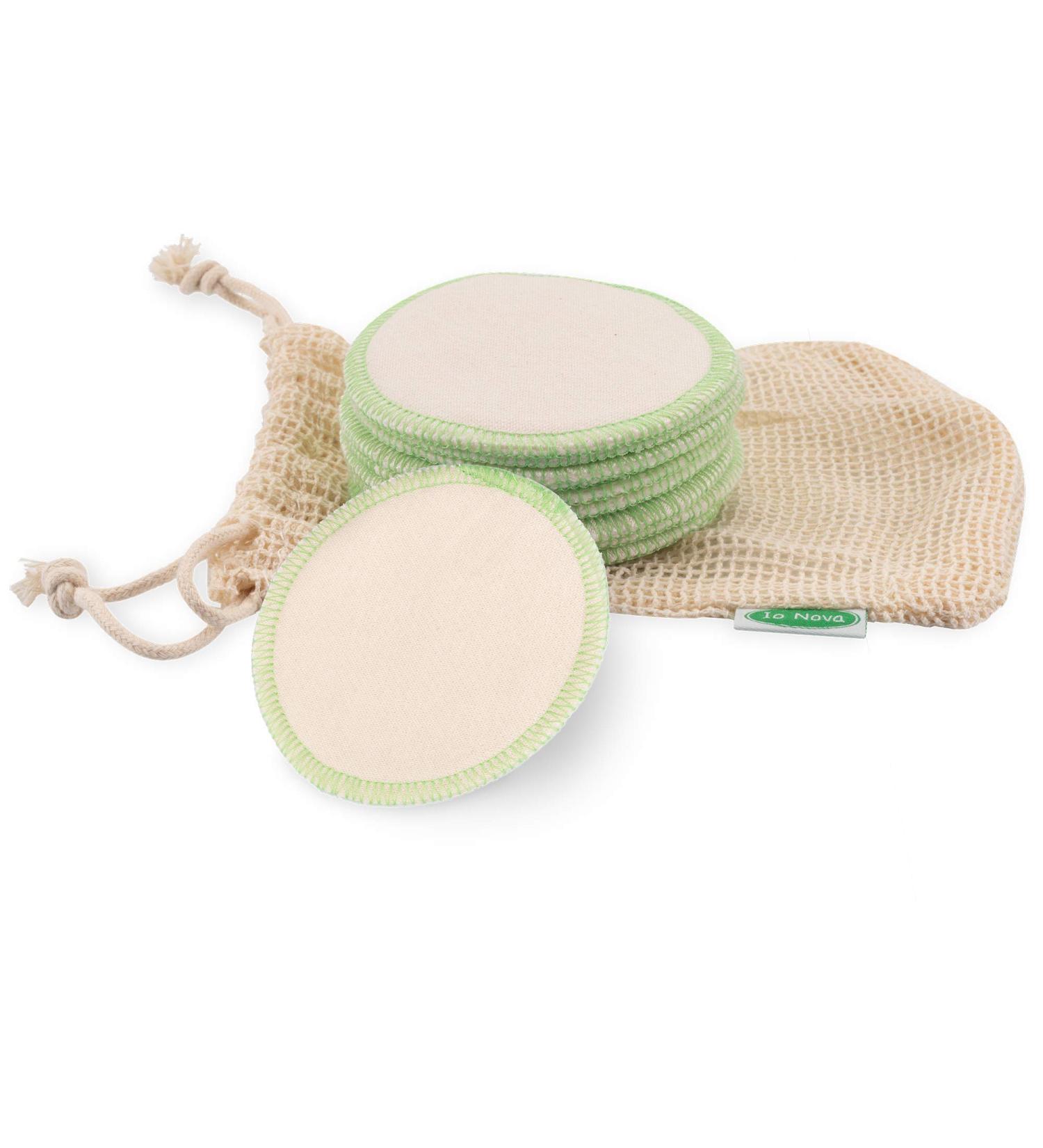 Buy Io Nova Sliming Pads - 12 Washable Cotton Pads for Gentle Facial Cleaning | Sustainable Soft Eco-Friendly Perfect for All Skin Types - Buy Online on GoSupps.com