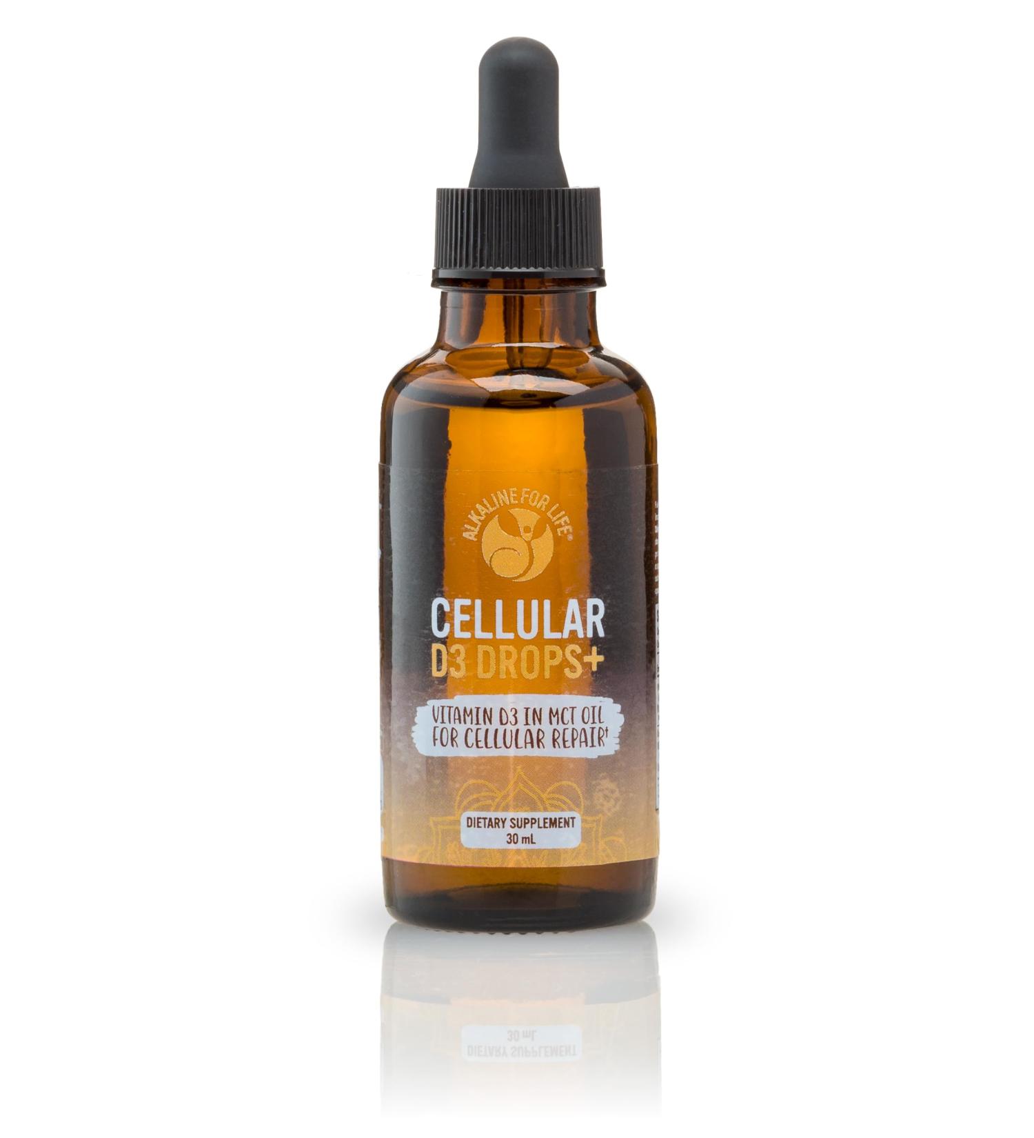 Cellular Vitamin D3 Drops Liquid Vitamin in MCT Oil for Superior Absorption. Convenient Vitamin D Drops with a Daily Easy-to-use Dropper for Flexibility.
