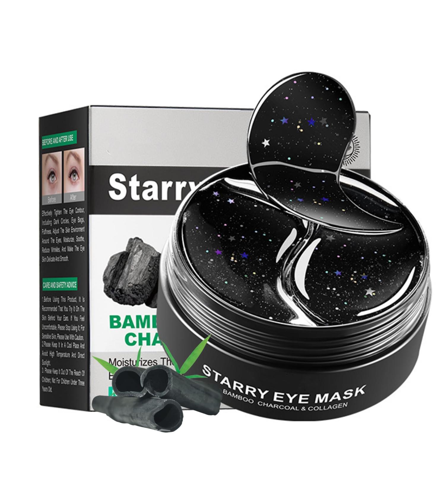 Bamboo Charcoal Collagen Eye Patches for Dark Circle - Wrinkle Patches - Moisturizing Eye Masks - Eye Bags Remover - Fading Fine Lines and Firming Skin - Buy Online on GoSupps.com