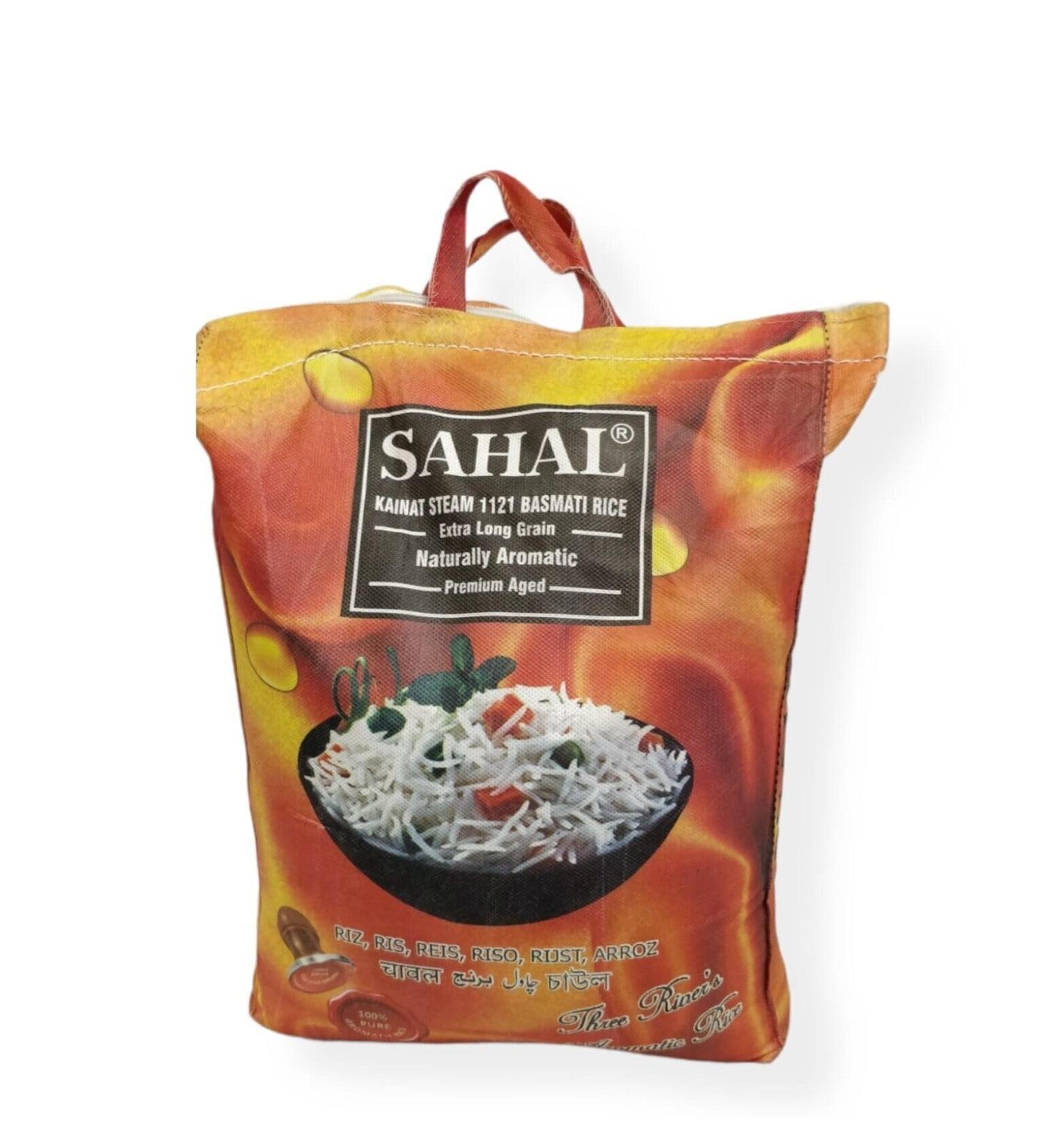Basmati Rice 1121 Kainat Steam Extra Long Grain Natural Aromatic (10 kg) - Buy Online on GoSupps.com