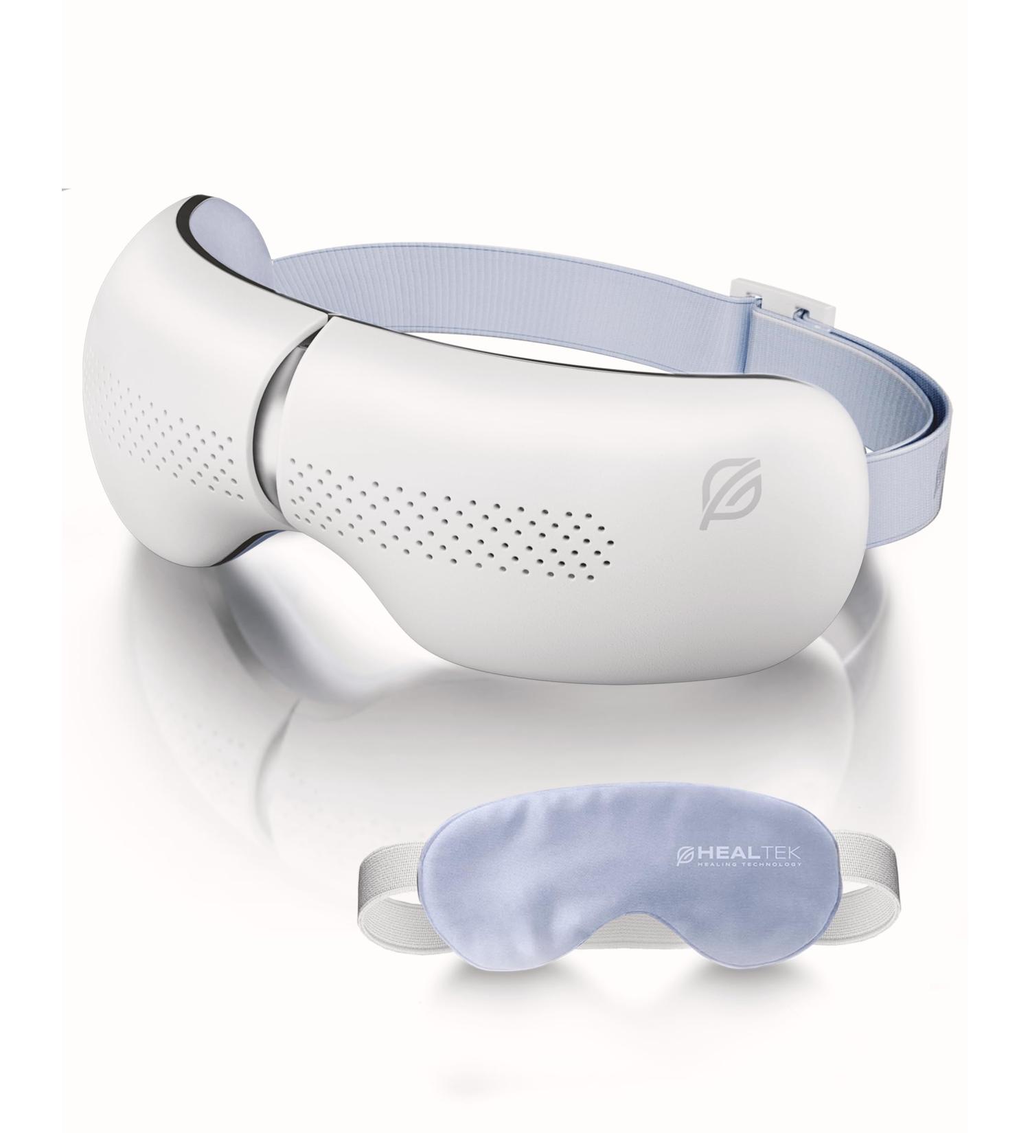 Eye Massager with Heat & Bluetooth Music | Foldable 180 Heated Eye Mask for Migraines | Includes Free Cooling Gel Mask | Perfect Gift for Mom Dad & Friends - Buy Online on GoSupps.com