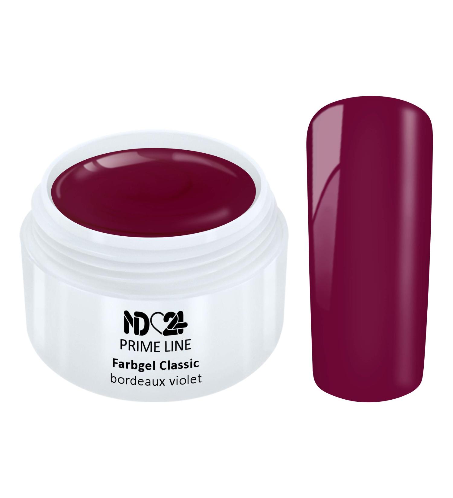 Prime Line - Color Uv Gel Led Color Gel Bordeaux Violet Red - Made in Germany - 5ml