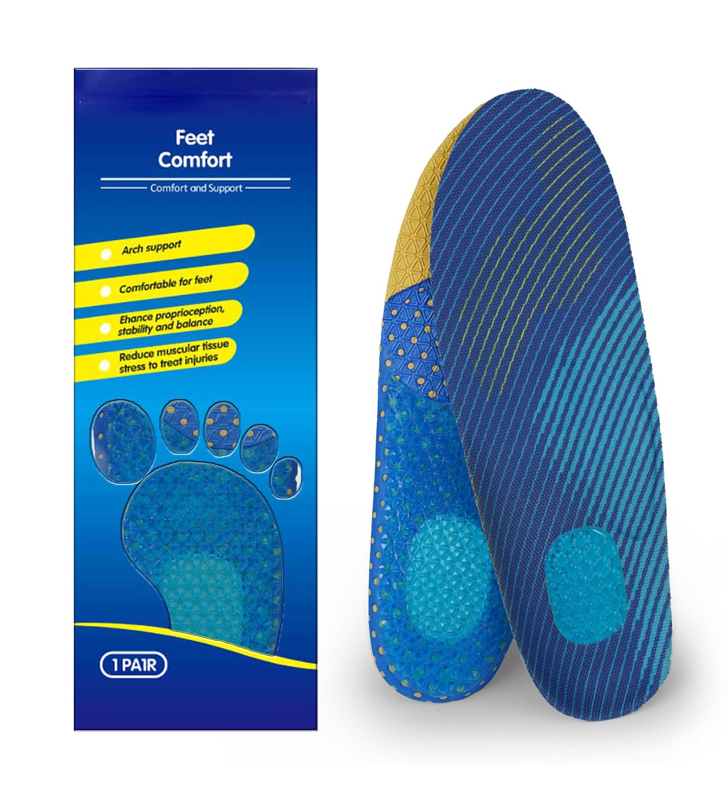 Men's Gel Shoe Inserts & Women's Shock Absorbing Insoles - Arch Support for All-Day Comfort in Heavy Duty Work Boots (US 7-11 - Buy Online on GoSupps.com