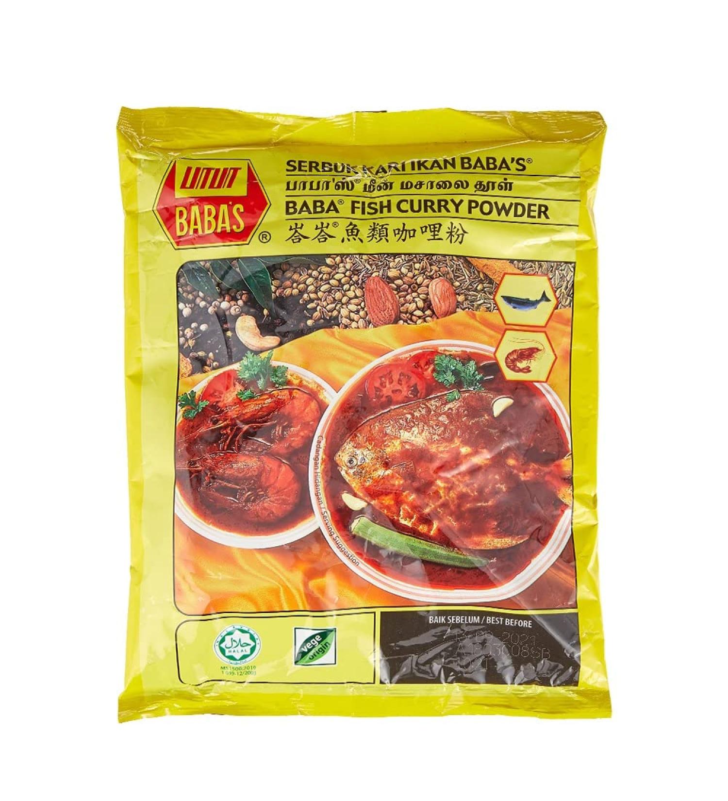 Baba's Fish Curry Powder | 250g | Fish Masala Powder | Healthy Mix Powder | Indian Origin - Buy Online on GoSupps.com