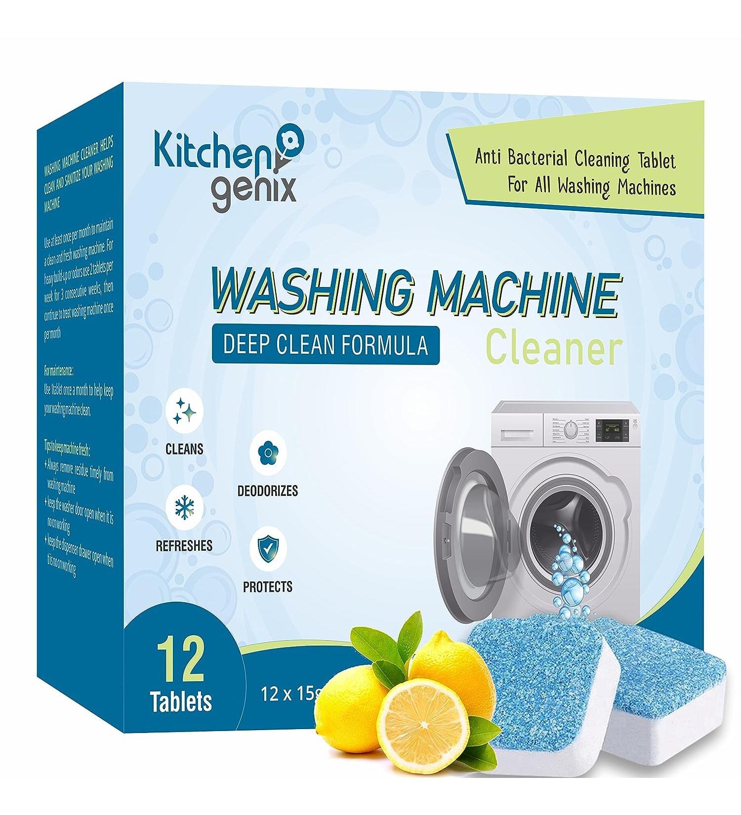 Premium Washing Machine Cleaning Tablets - Deep Cleaner for Front & Top Load Machines | Refresh Blue Descaling Powder - Buy Online on GoSupps.com