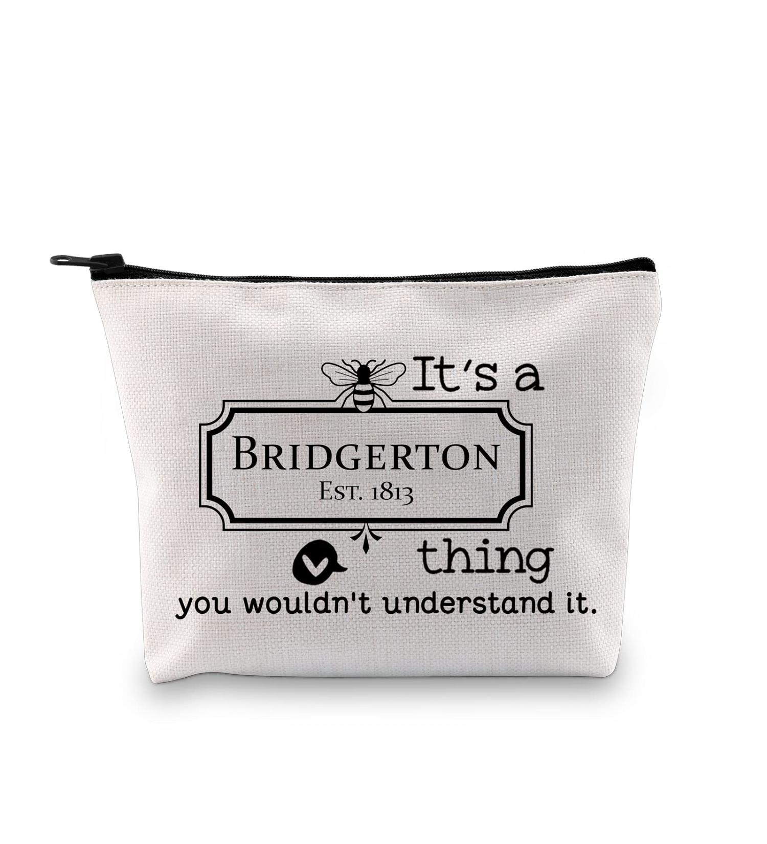 Bridgerton Toiletry Bag for Fans | Stylish Medium Accessory Inspired by the TV Series - Buy Online on GoSupps.com