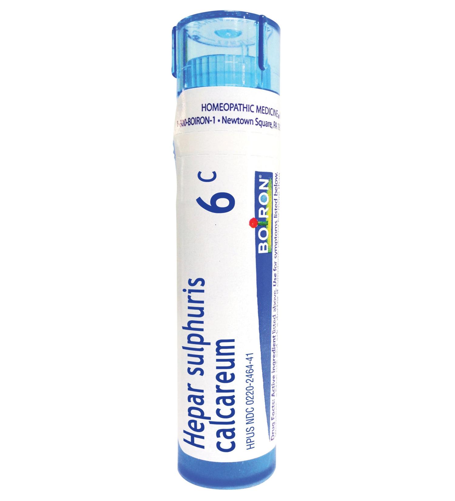 Buy Boiron Hepar Sulphuris Calcareum 6C - Homeopathic Cough Relief | International Shipping Available - Buy Online on GoSupps.com