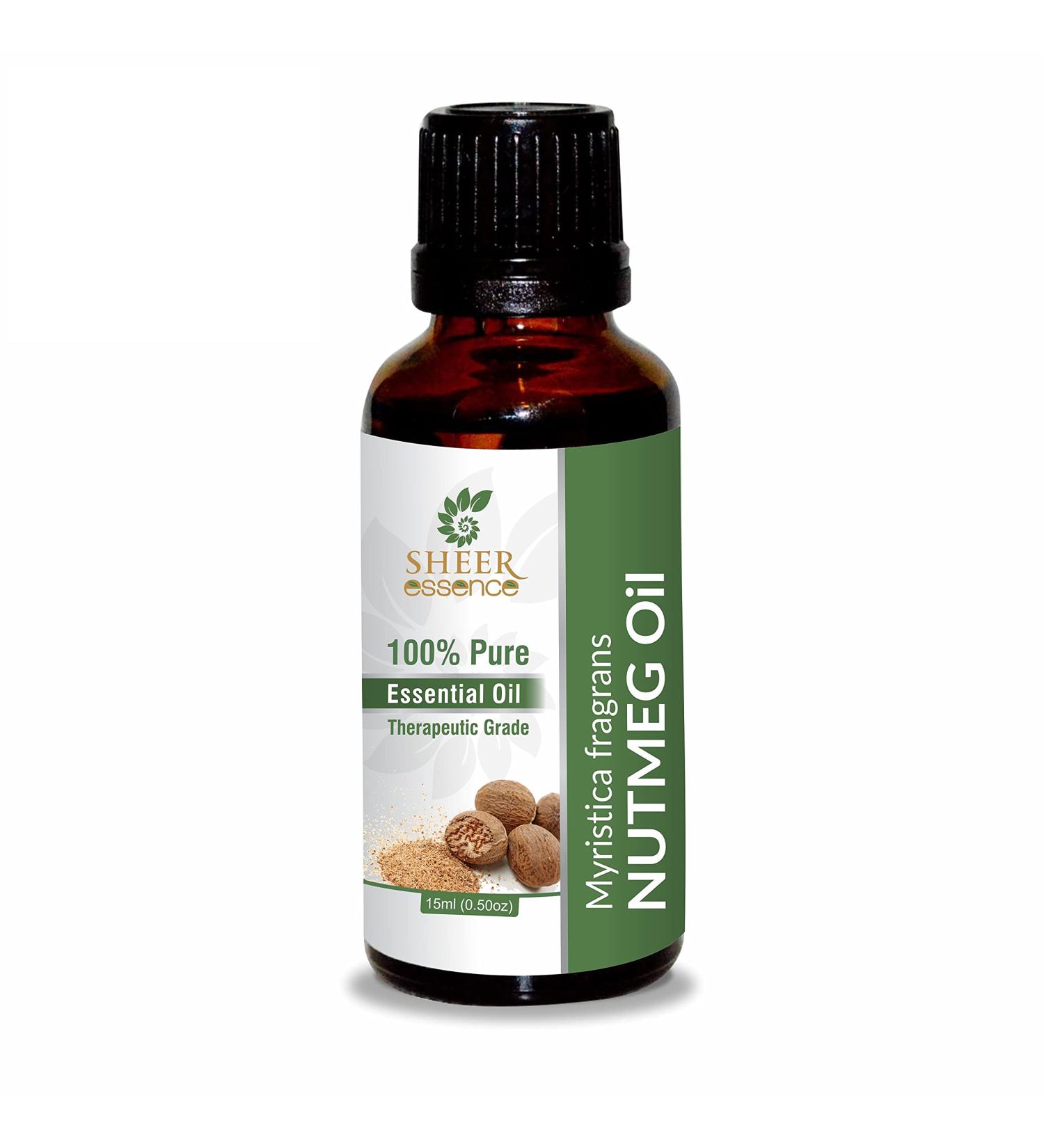 Nutmeg Oil -(Myristica Fragrans)- Essential Oil 100% Pure Natural Undiluted Uncut Therapeutic Grade Oil 8.45 Fl.OZ Nutmeg OIL 250ML (8.45 Fl.OZ)