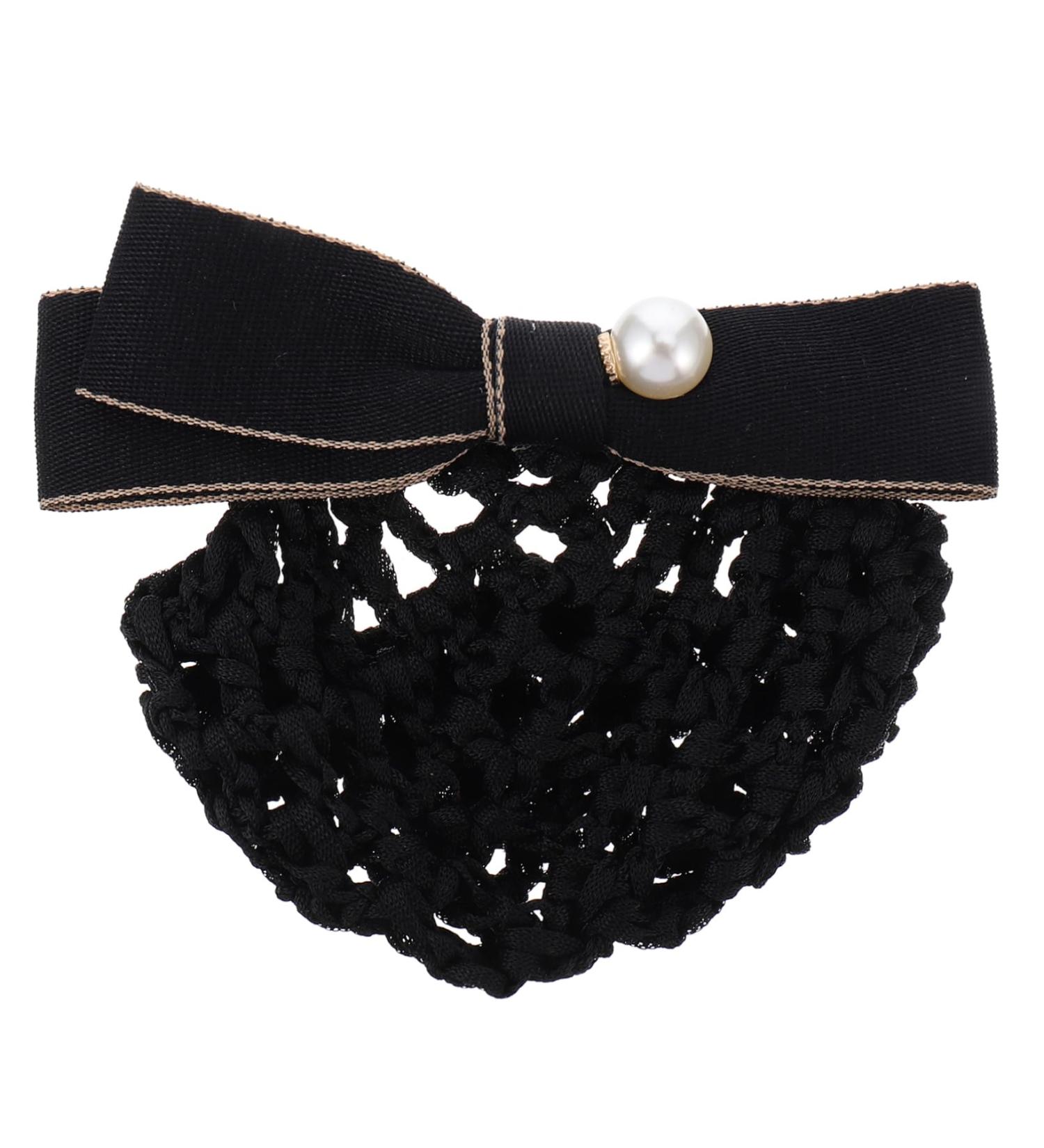 FRCOLOR Net Pocket Butterfly Barrettes Mesh Hair Snood Clip Hairnet Lace Bow Christmas Bows Hair Clip Chinese Decor Mesh Hair Snood Decor Headband Stainless Steel Temperament Miss 11.5x7cm Black - Buy Online on GoSupps.com