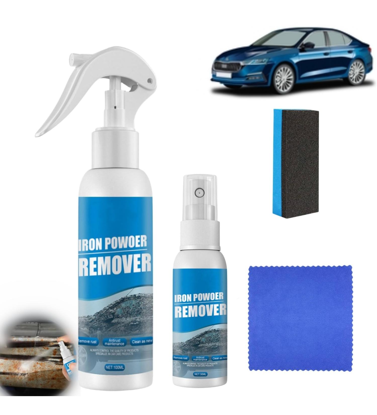 Cohbskj Multifunctional Rust Removal Spray Car Rust Removal Spray Iron Powder Remover For Car Car Maintenance Powder Spray Rust Remover Iron Cleaning (2PCS-130ml) - Buy Online on GoSupps.com
