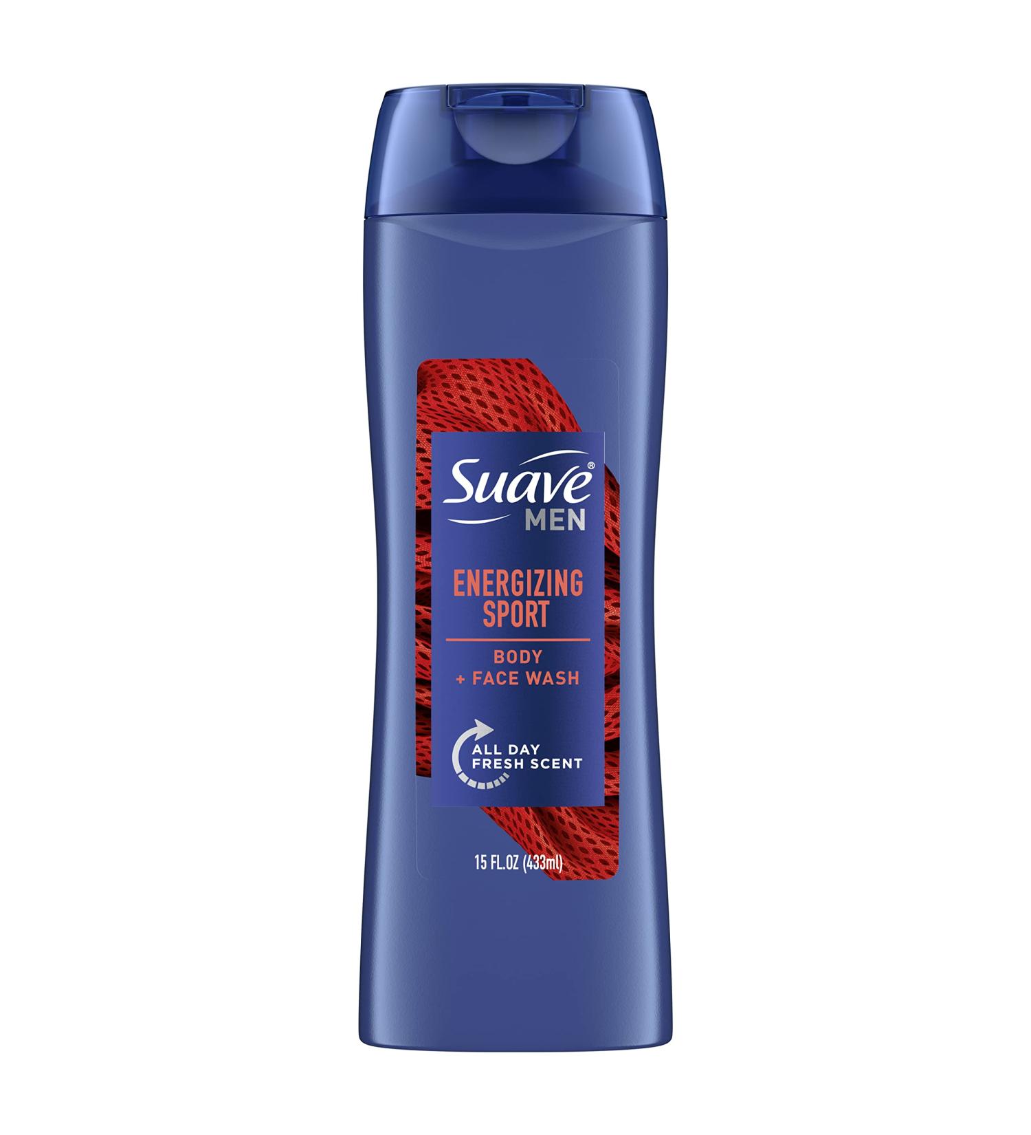 Suave Men Active Sport Body Wash - 15 oz Shower Gel for Everyday Use - Buy Online on GoSupps.com