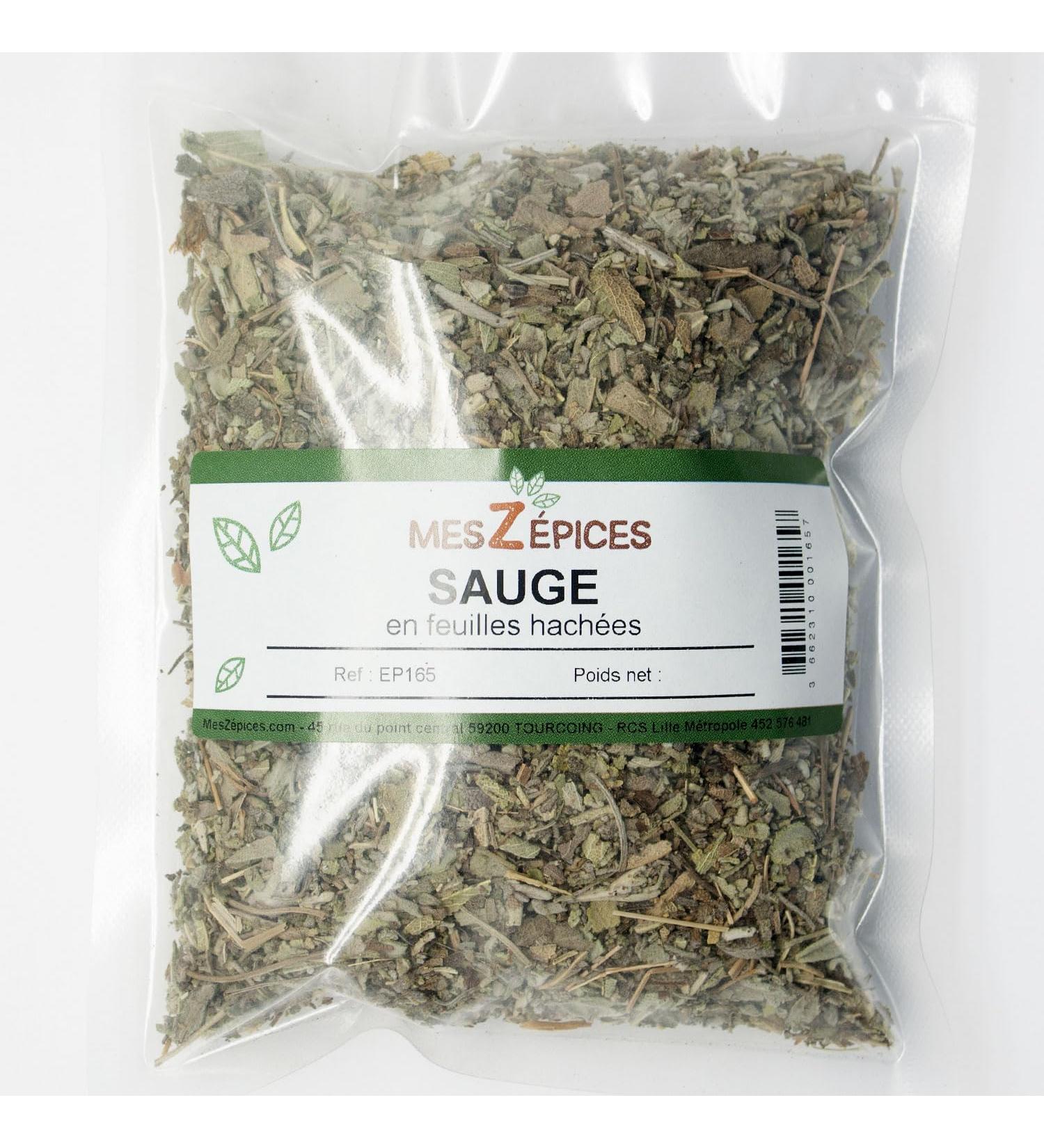 Sauge en feuilles hach es en sachet conomique de 1 kilogramme