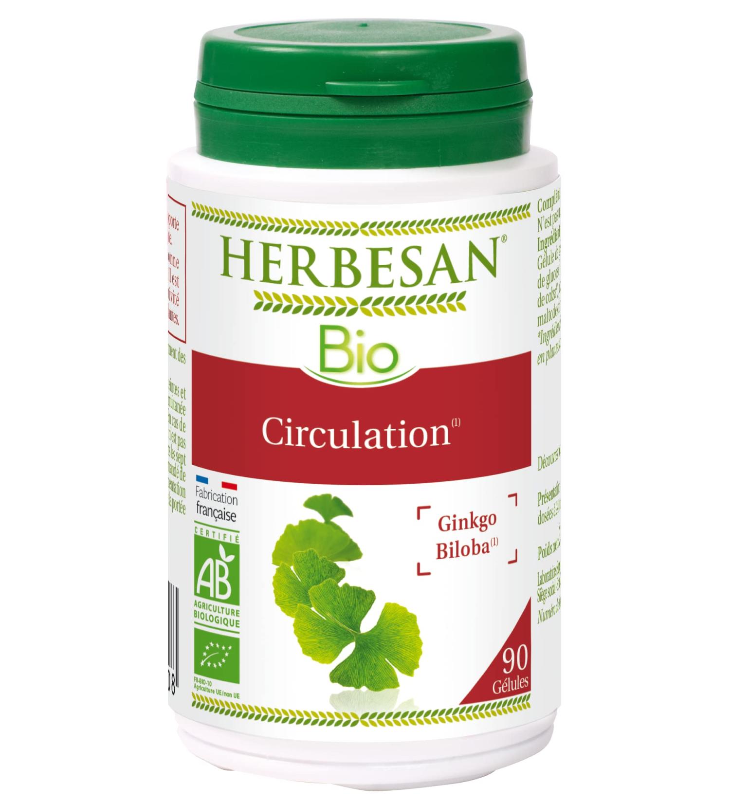 HERBESAN -GINKGO ORGANIC - 90 capsules