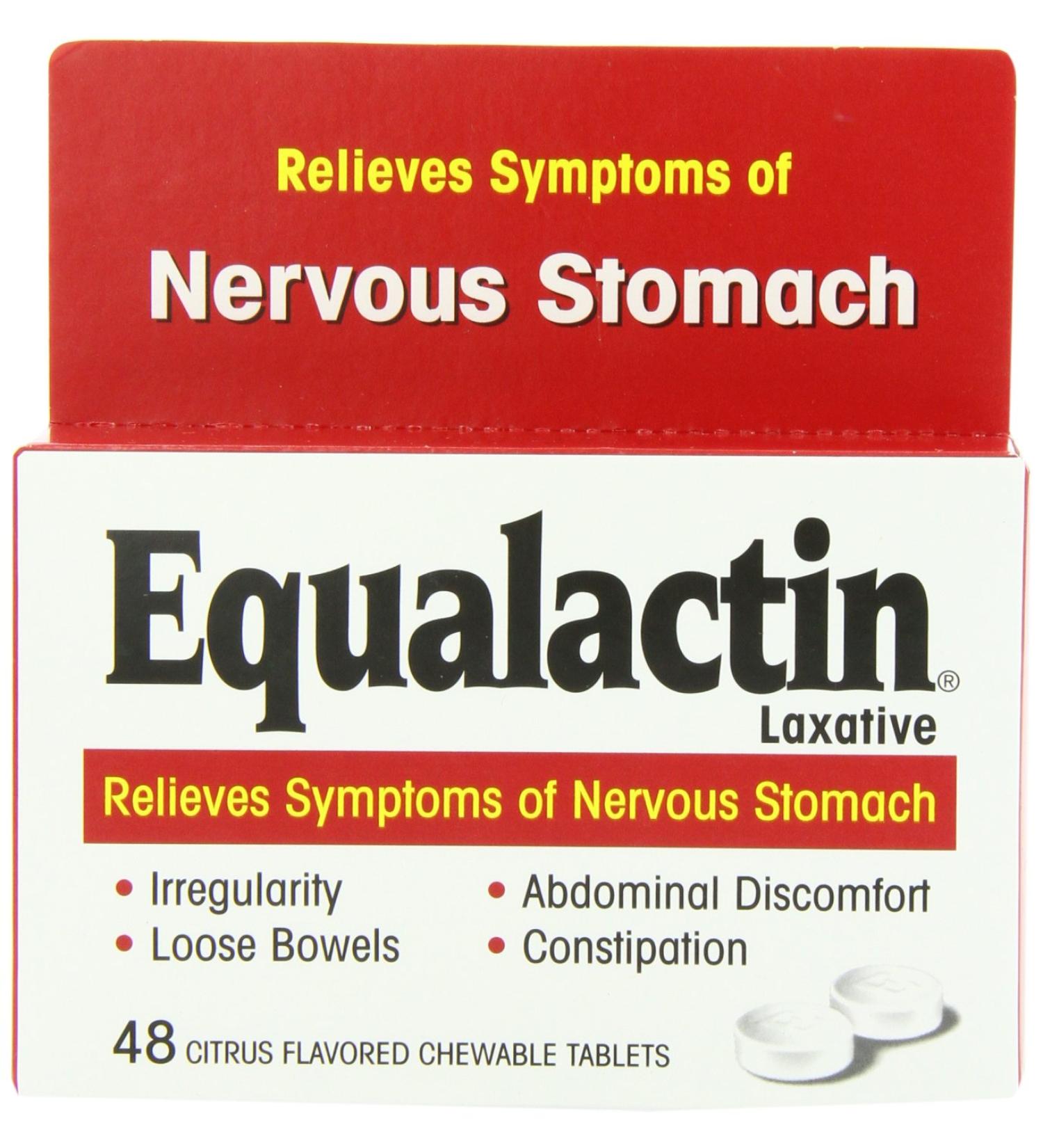 Equalactin Chewable Tablets 48ct: Fast Relief for Digestive Discomfort - Buy Online on GoSupps.com