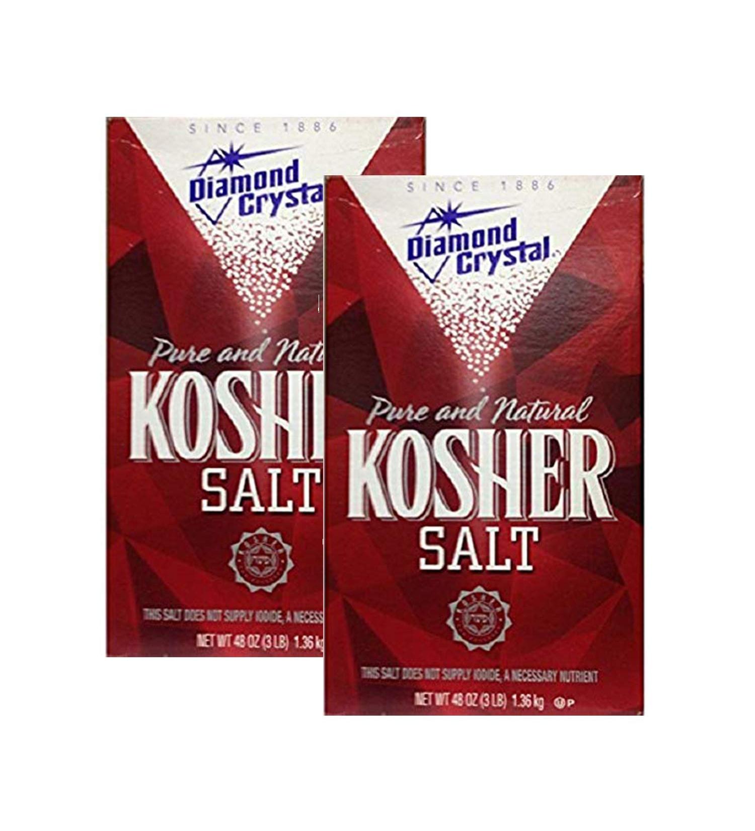 Diamond Crystal Kosher Salt, 3 lbs (Pack of 2)