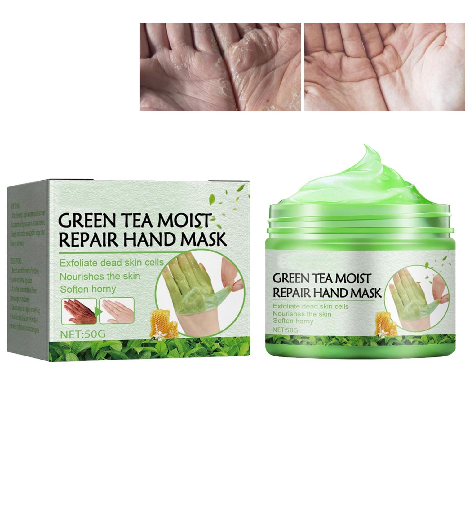Green Tea Anti-Wrinkle Hand Mask Peel Off Hand Wax Mask Green Tea Repair Hand Mask Callus Removal Hand Peeling Mask Hand Skin Treatment Cream Portable Green Tea Hand Mask - Buy Online on GoSupps.com