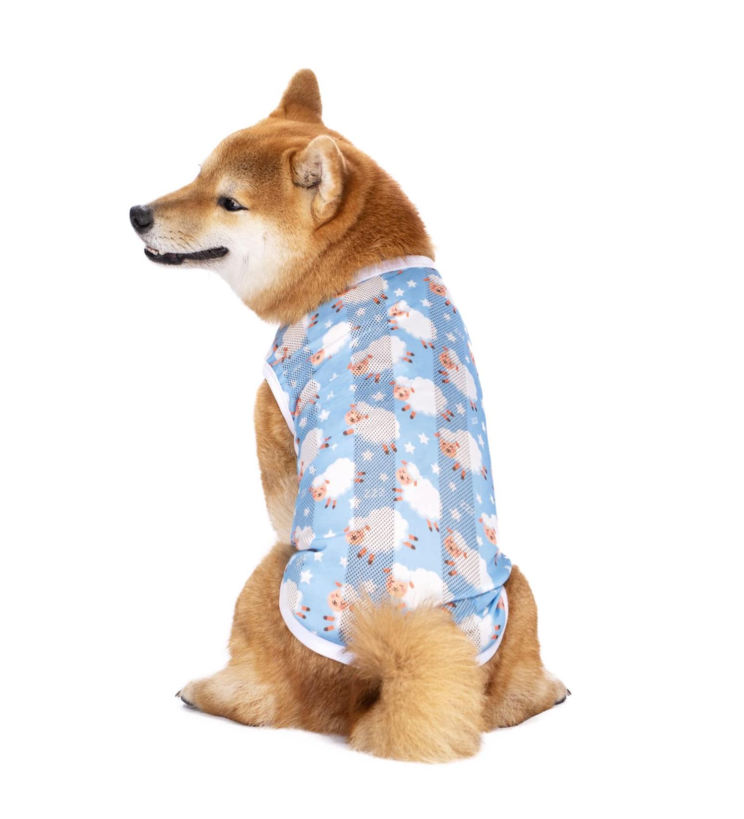 Cool & Breathable Summer Dog T-Shirt | Sun Protection Clothing for Medium & Large Dogs (5XL Blue Sheep) - Buy Online on GoSupps.com