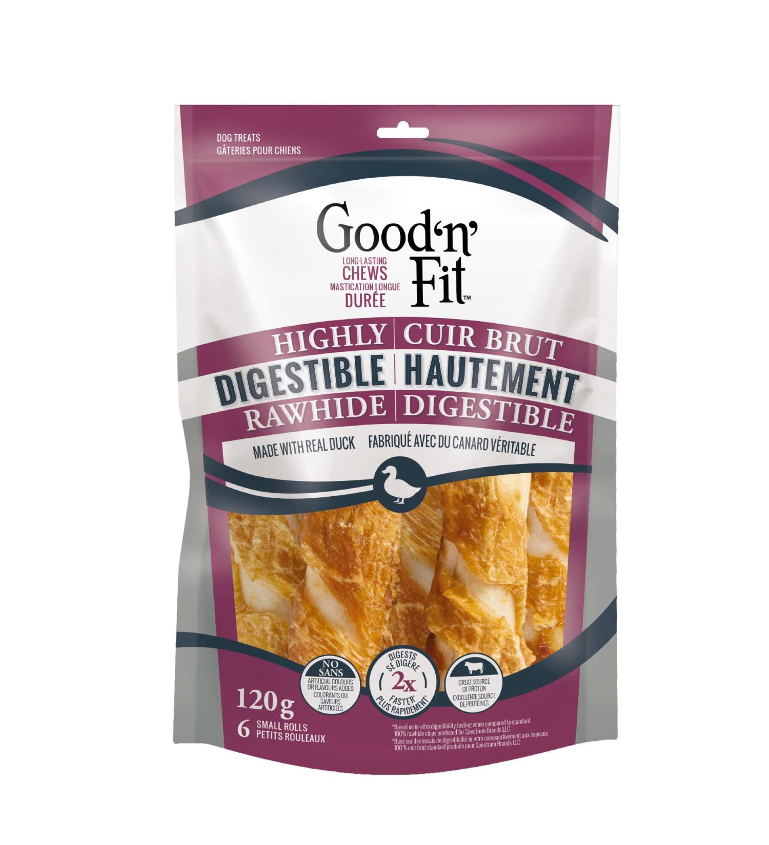 Good'n'Fit Rolls Duck Small 6ct 120 g (Pack of 1) Duck Roll - Buy Online on GoSupps.com