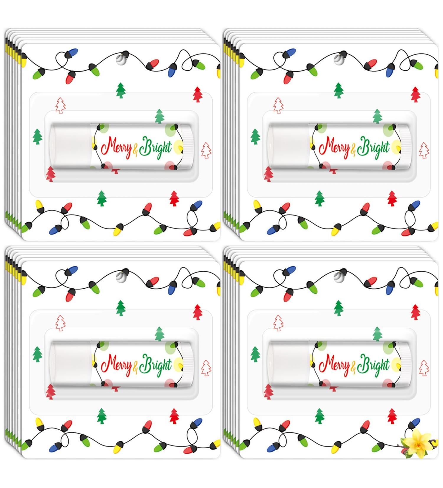 30 Pack Christmas Lip Balm Gift Bulk Moisturizing Nourishing Lip Balm Appreciation Gift Merry Xmas Holiday Birthday Party Favor Stocking Stuffers for Women Men Coworker Employee Teacher (Light Bulb) - Buy Online on GoSupps.com