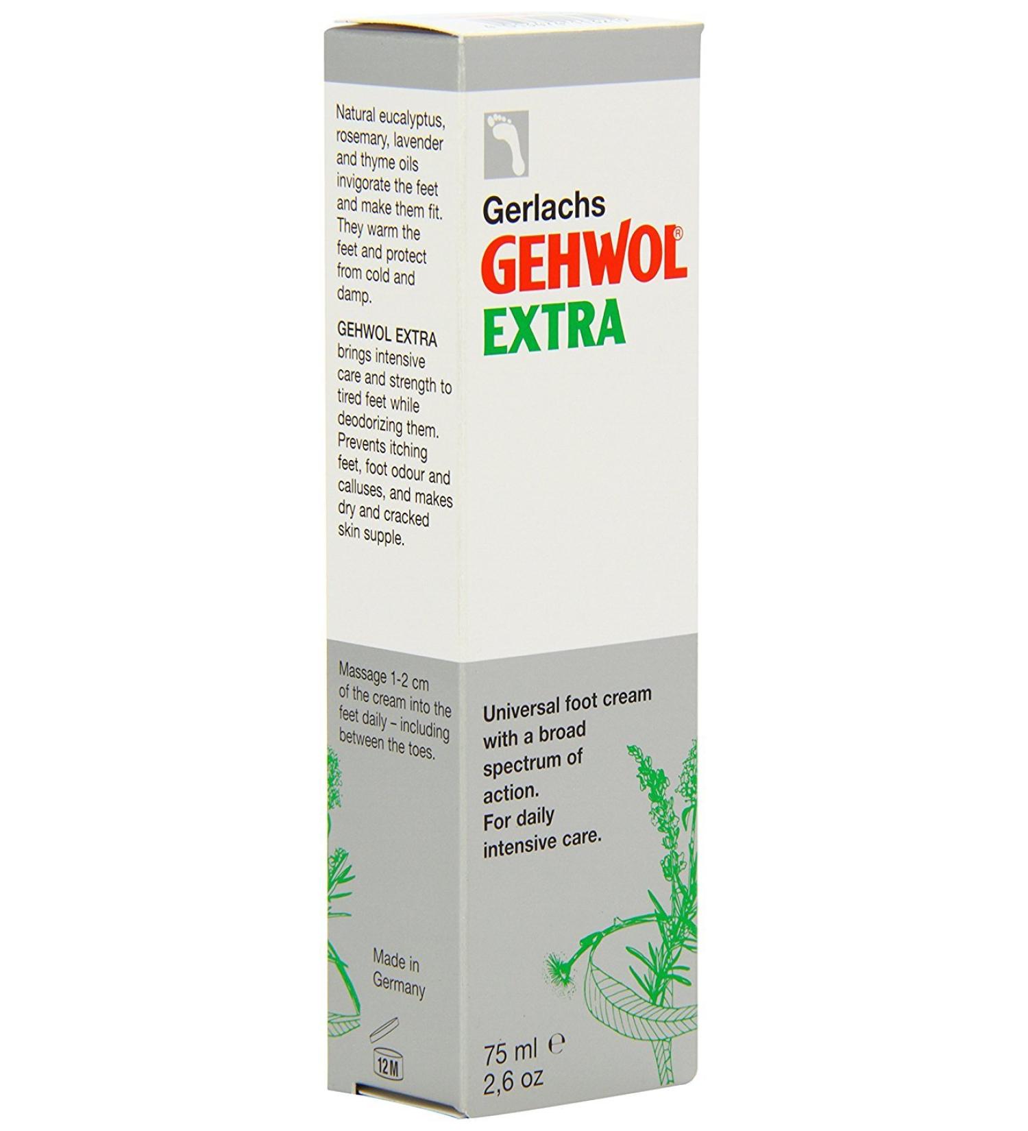 (BUNDLE of 6) | Gerlachs GEHWOL Extra warming foot cream for stressed dry feet 75 ml | 75ml - Gehwol