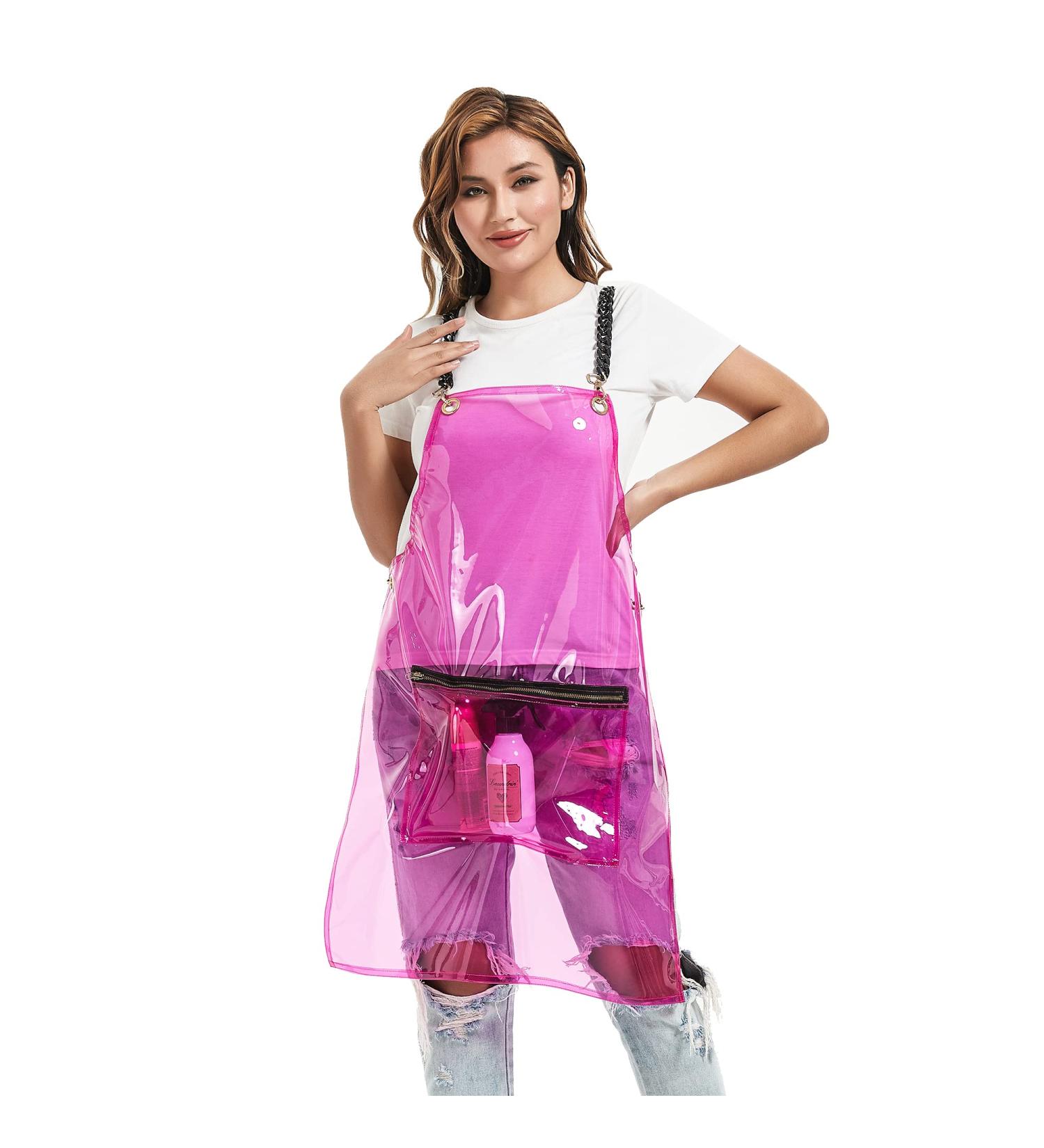 MIKI WELL Hair Stylist Apron - Adjustable Apron with Pockets Pink - Buy Online on GoSupps.com