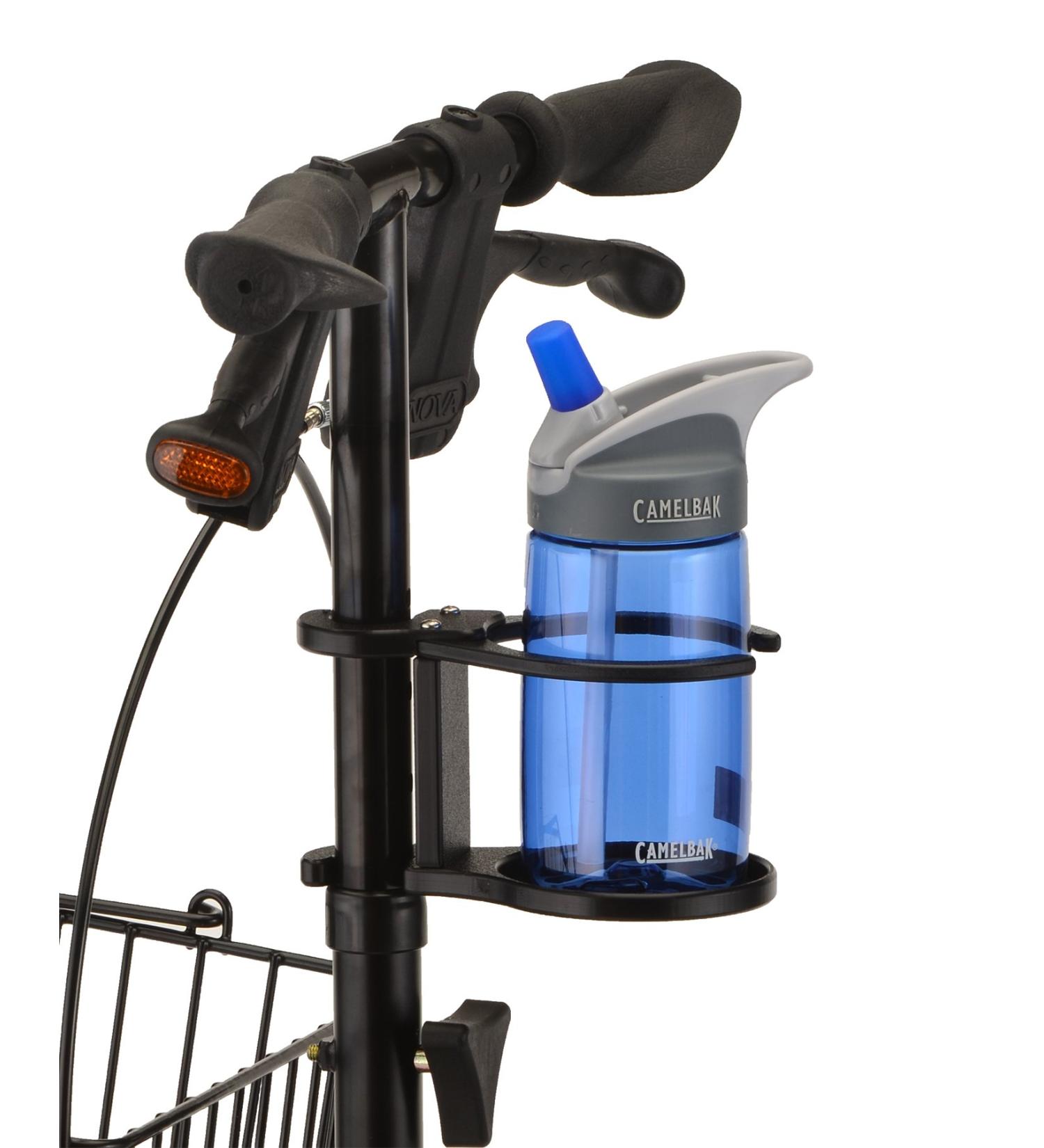 NOVA Cup Holder Accessory for Knee Walker - Fits 1 Tube Diameter - No Assembly Required - Black - 1 Count - Buy Online on GoSupps.com