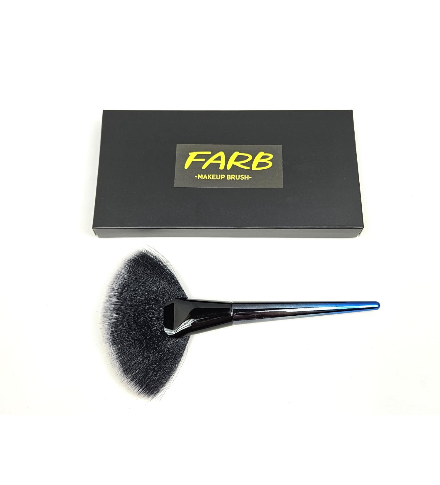 FARB Makeup Fan Brush - Soft Gradient Blue Blush & Highlighting Brush for Multi-Use Cosmetic Applications - Buy Online on GoSupps.com