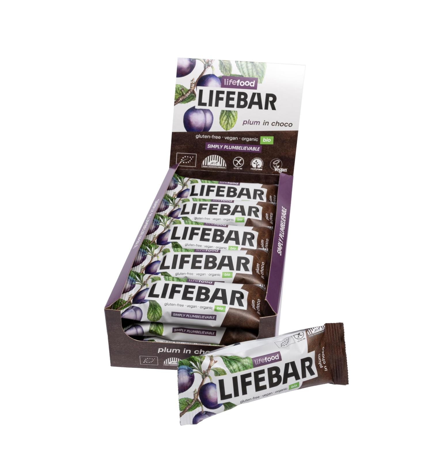 Lifefood Lifebar Inchoco RAW Vegan Energy Bars - Organic Gluten-Free No Added Sugar - 15 Pack (15 x 40g) - Healthy Chocolate Snack - Buy Online on GoSupps.com