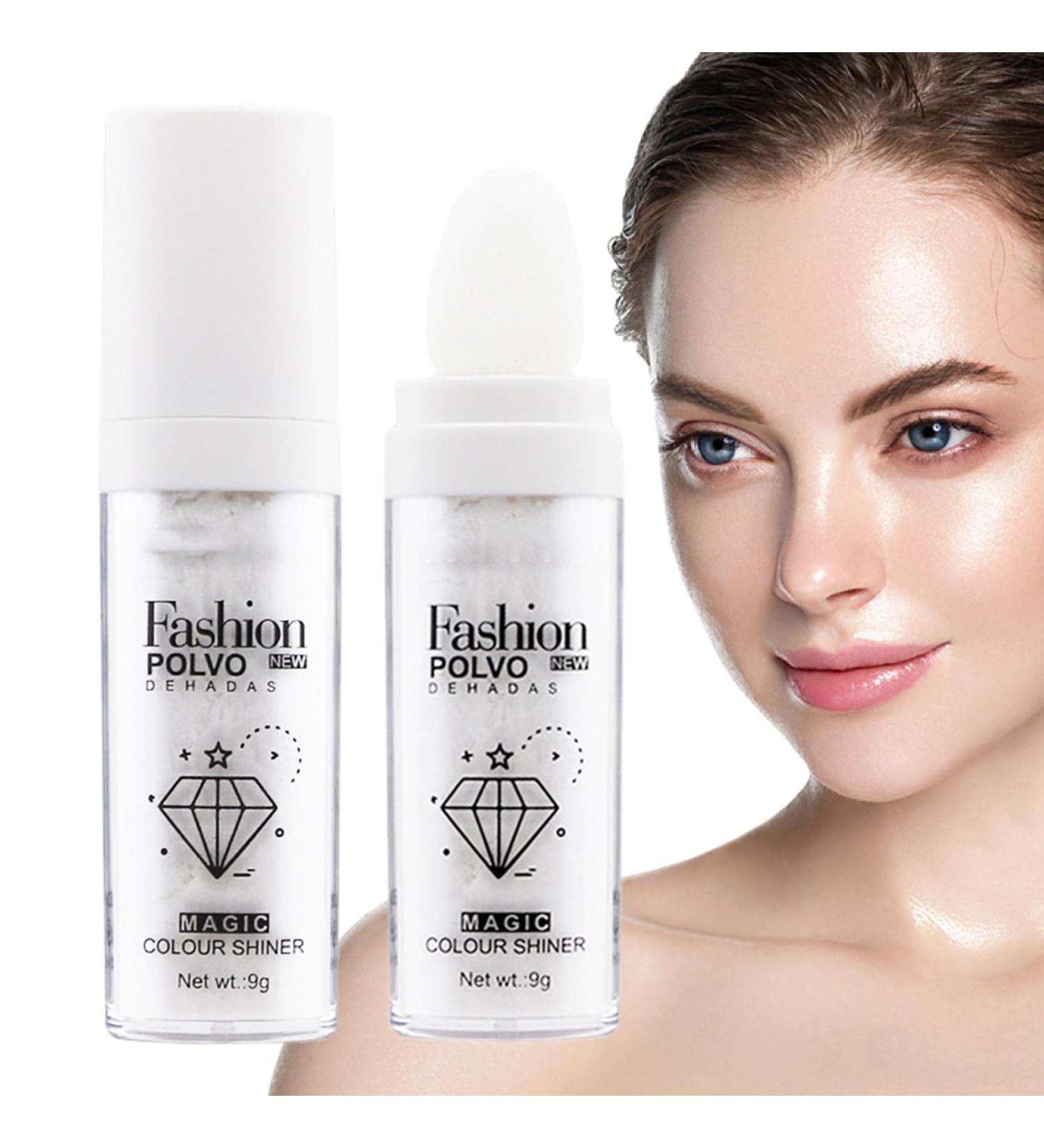 Highlighting Powder For Face | Not-sticky Sparkle Highlighter Powder | Makeup Cosmetic For Traveling Shopping Wedding Prom For Women Girls Pochy #1white - Buy Online on GoSupps.com