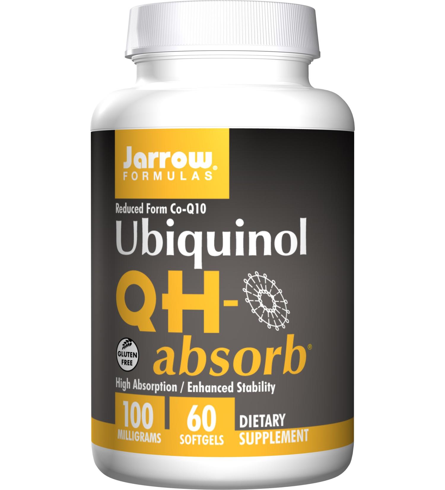 Jarrow Formulas Ubiquinol Qh Absorb Co Q10 100mg 60 Softgels