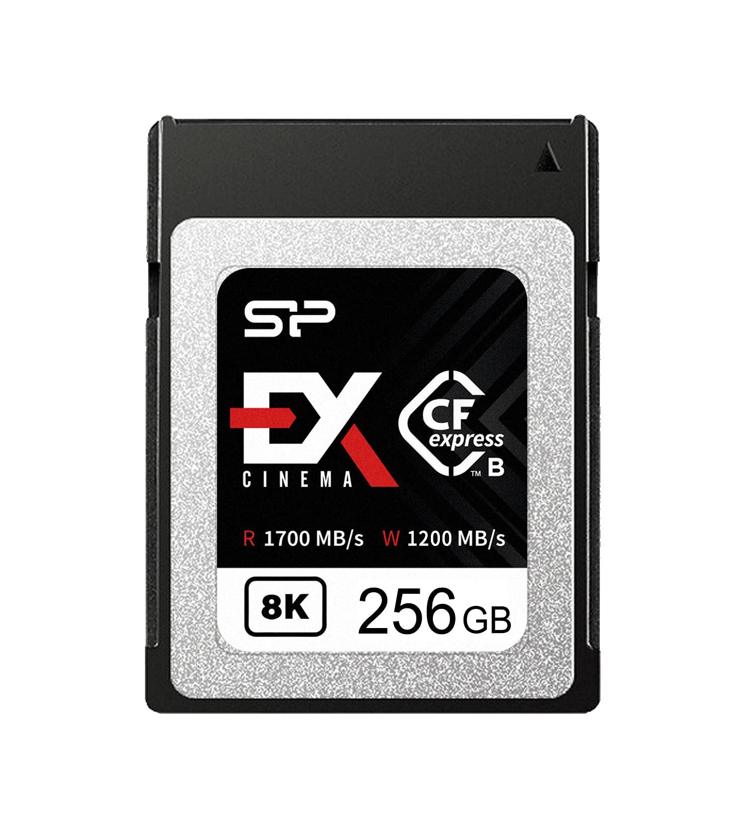 Silicon Power 256GB Cinema EX CFexpress Type B Memory Card | Up to 1700MB/s Read | 300MB/s Min Sustained Write Speed - Buy Online on GoSupps.com